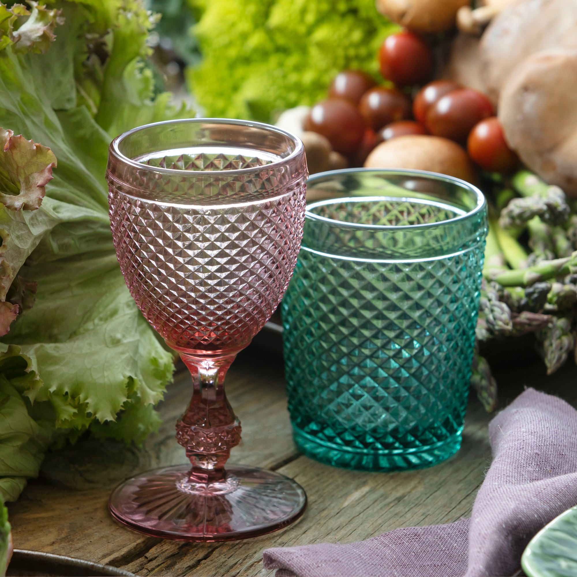 Vista Alegre Bicos Water Goblets, Set of 4