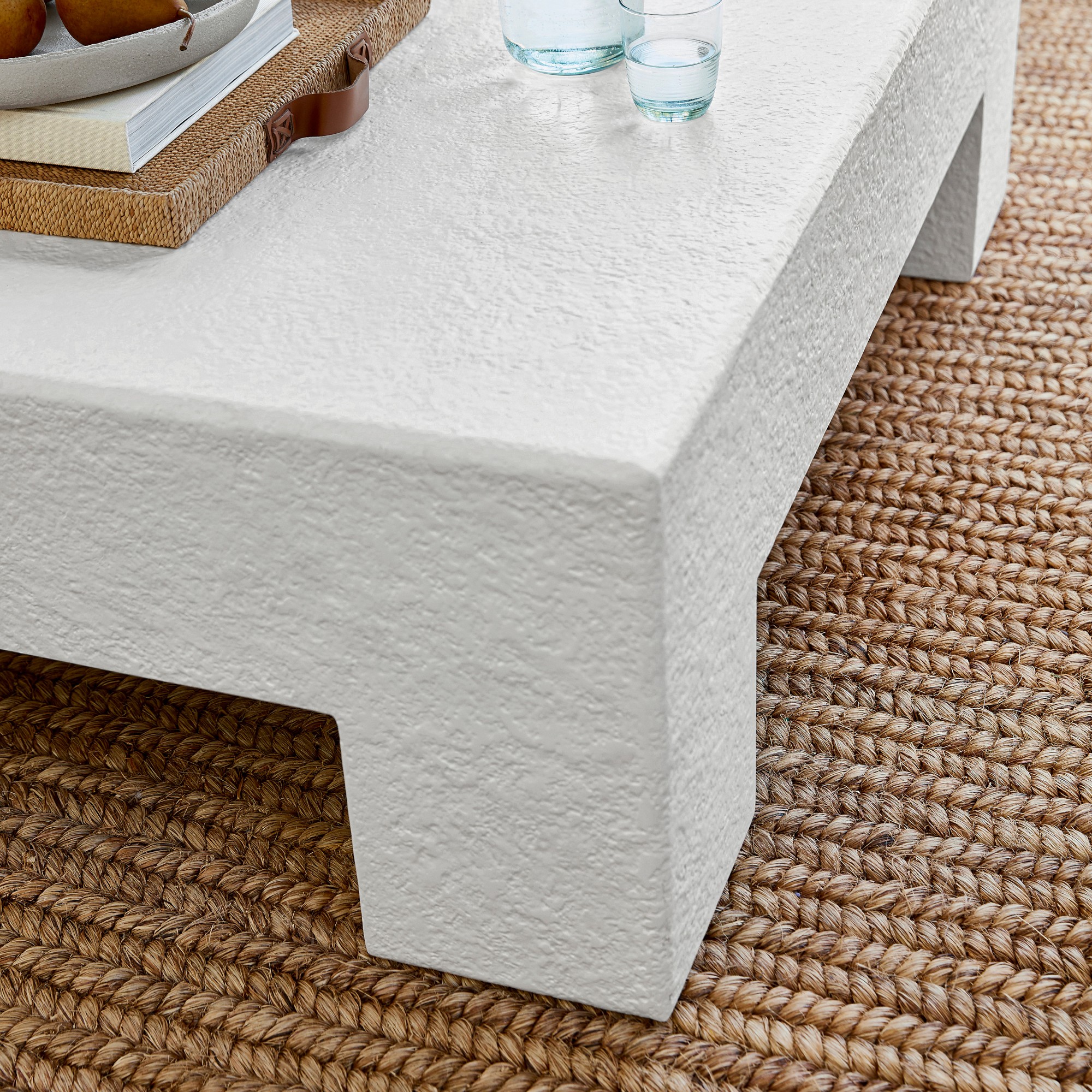 Matte White Square Coffee Table (48