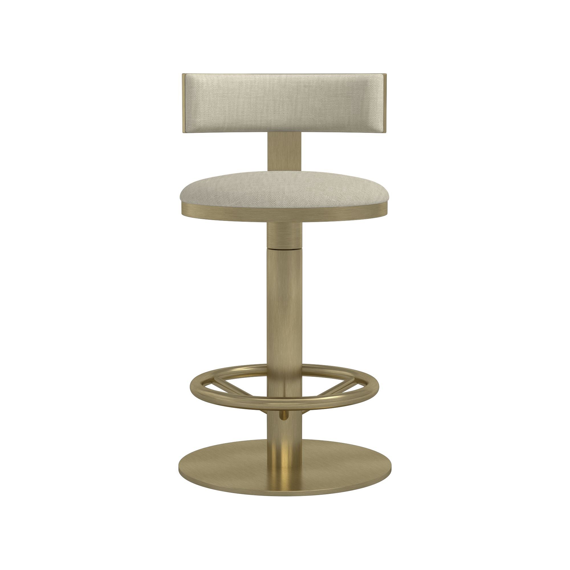 Larkin Upholstered Pedestal Counter & Bar Stool