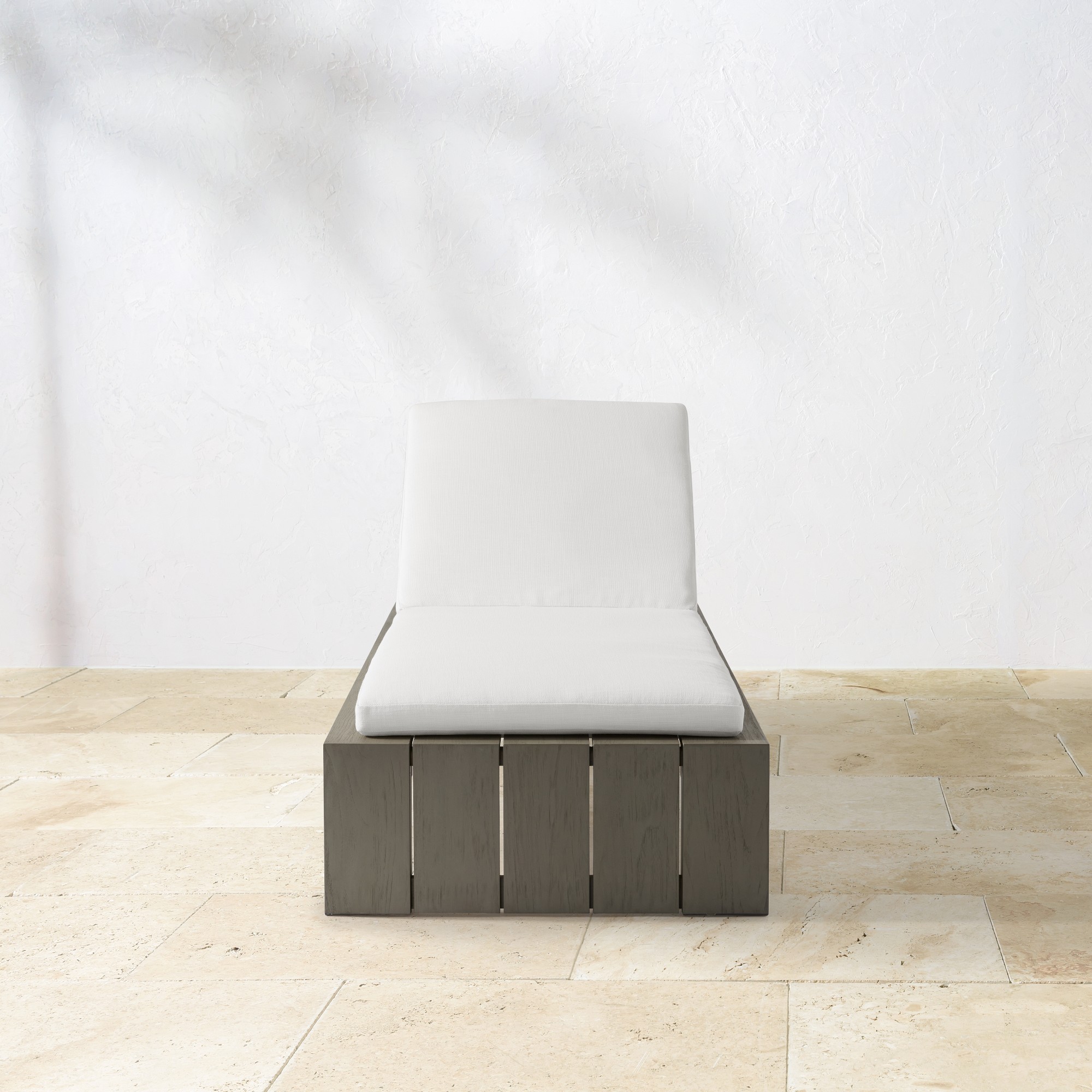 Larnaca Outdoor Grey Teak Chaise