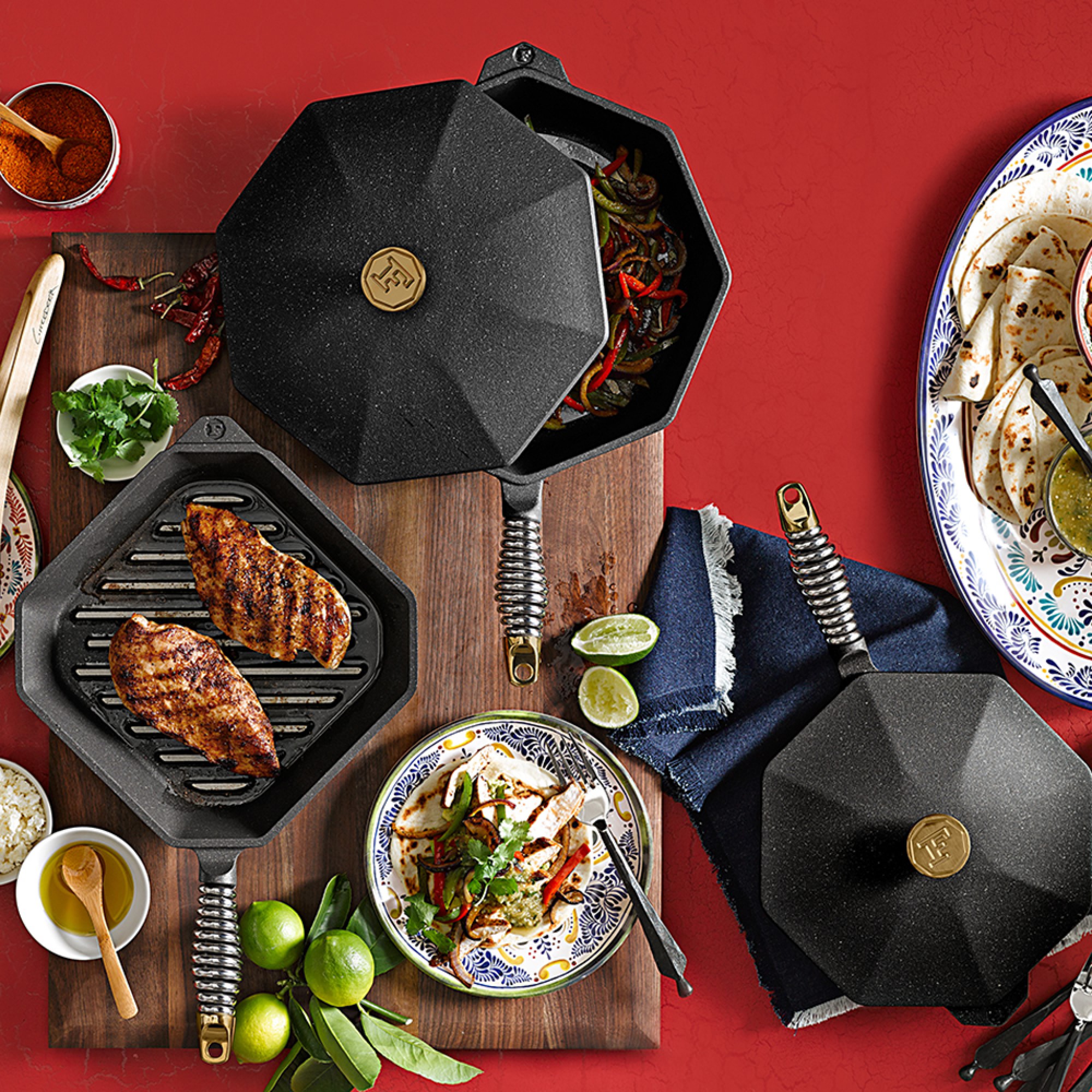 FINEX Seasoned Cast Iron Grill Pan