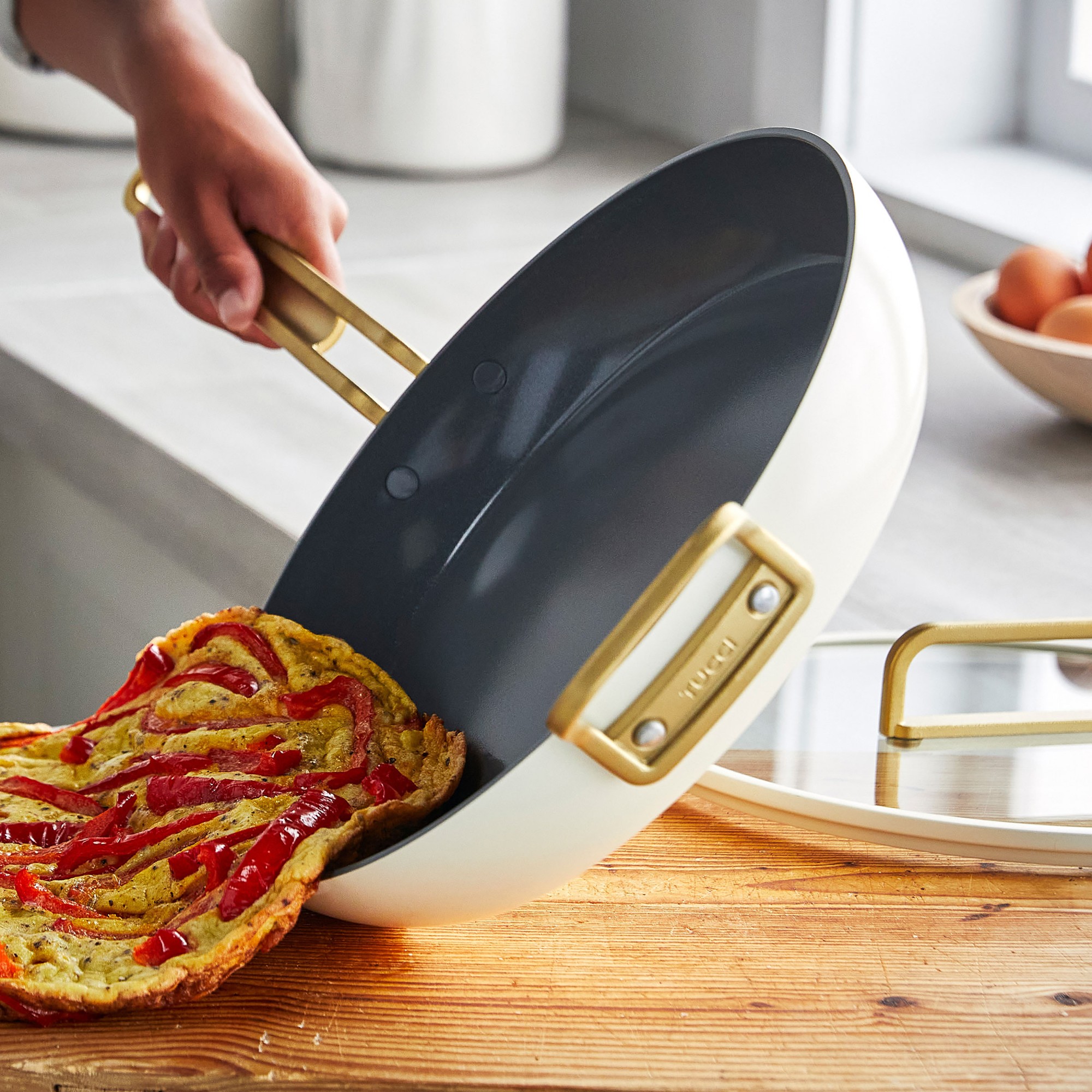 GreenPan™ Stanley Tucci™ Ceramic Nonstick Covered Fry Pan, 12