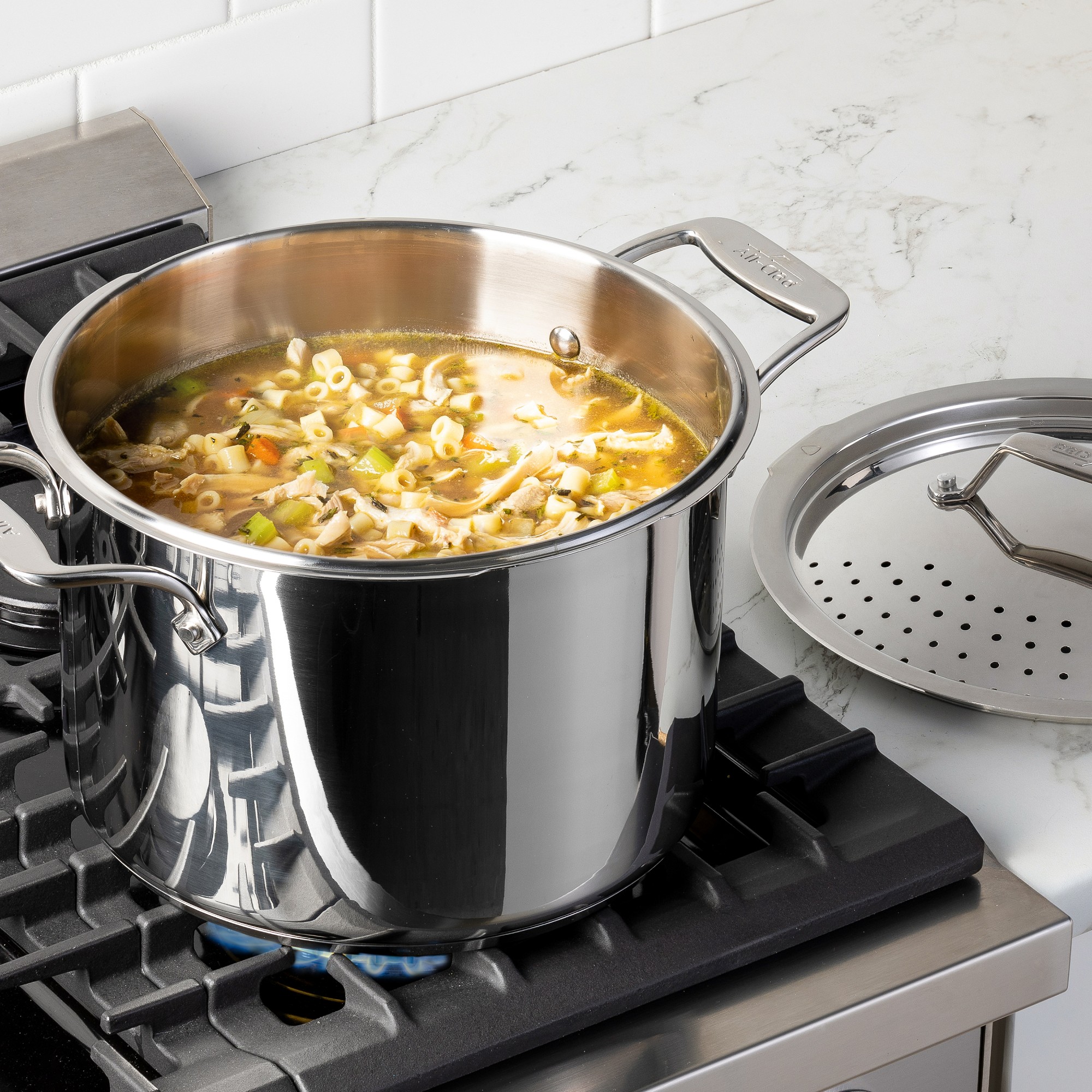 All-Clad Simply Strain Stainless-Steel Multipot