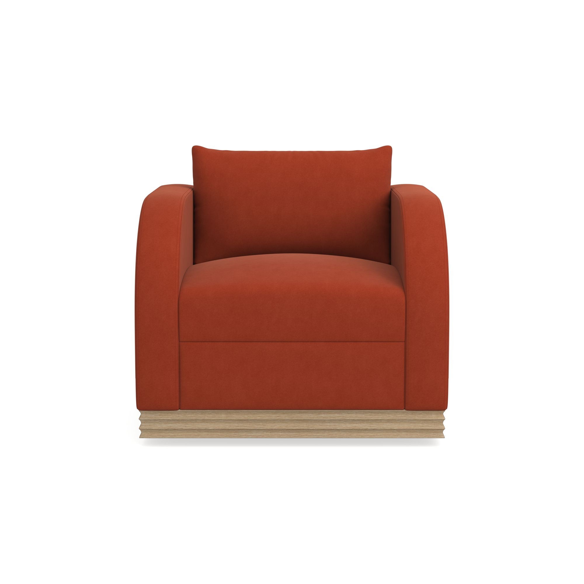 Fluted Base Swivel Armchair
