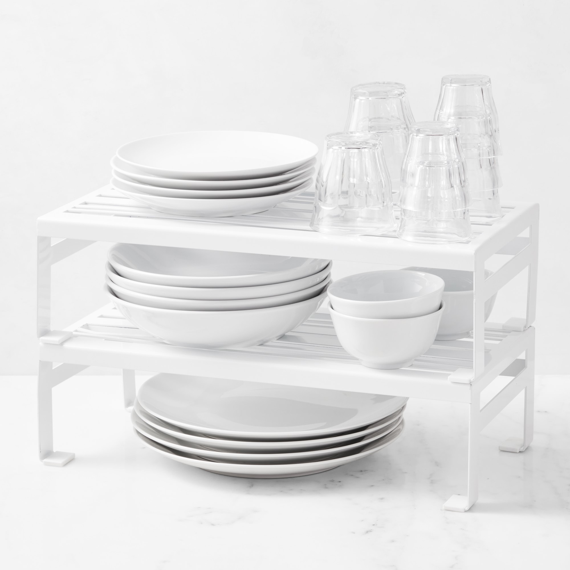 Hold Everything Metal Powder Coat Shelf Riser, Large