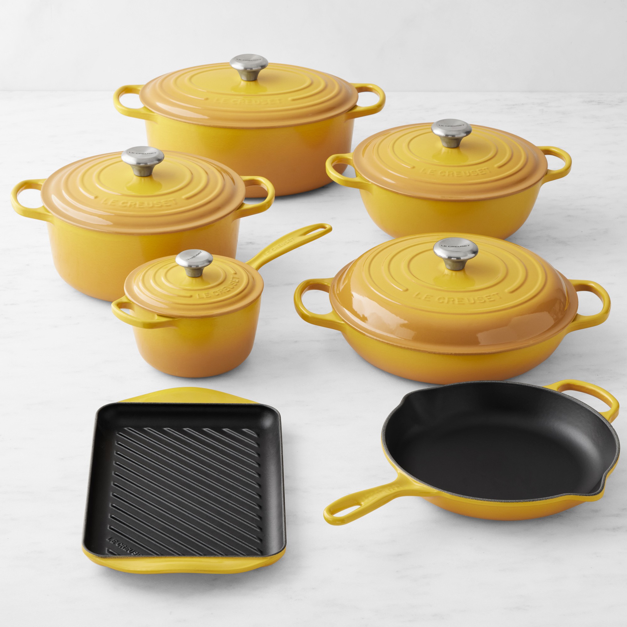 Le Creuset Signature Enameled Cast Iron 12-Piece Cookware Set