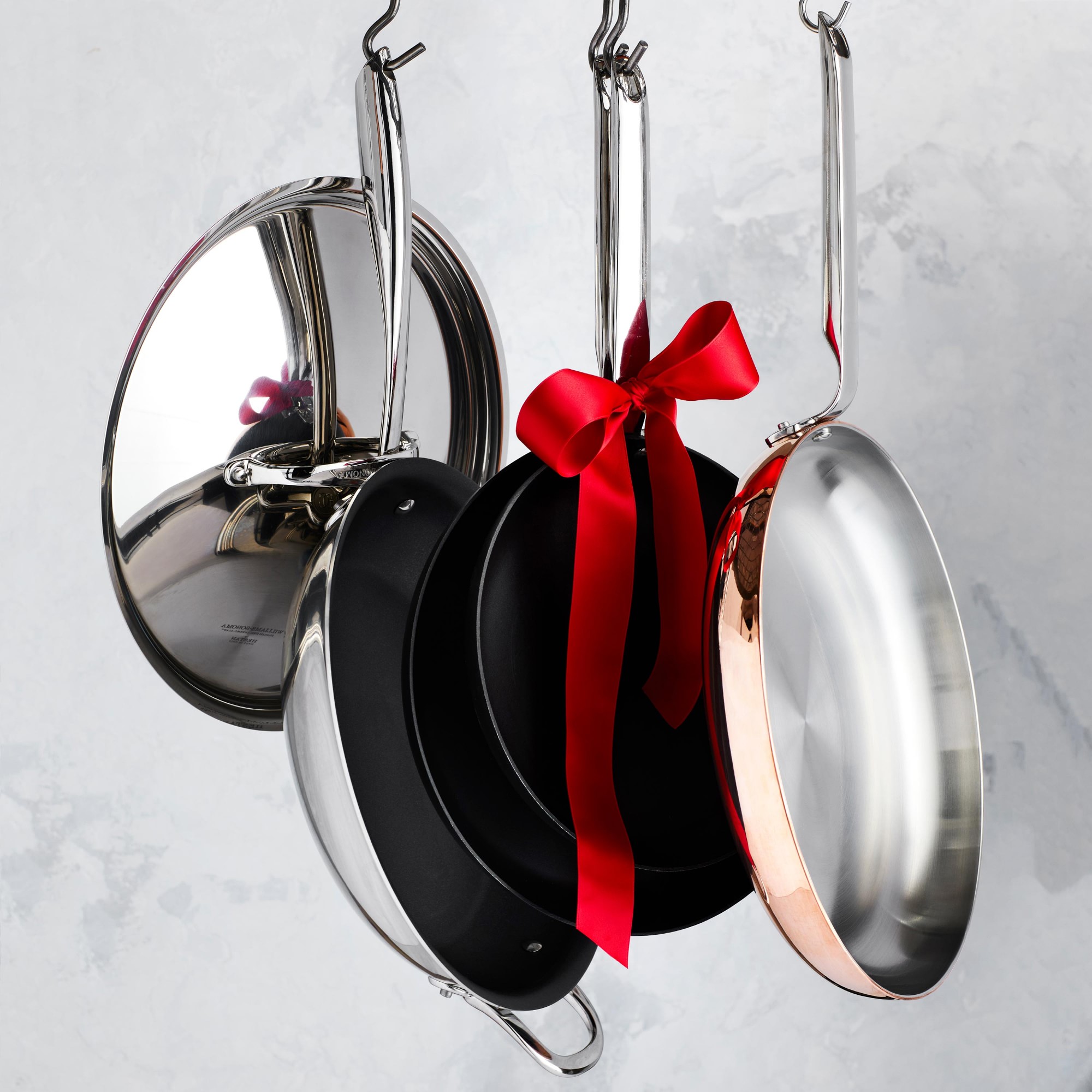 Williams Sonoma Signature Thermo-Clad™ Stainless-Steel Nonstick Covered Fry Pan