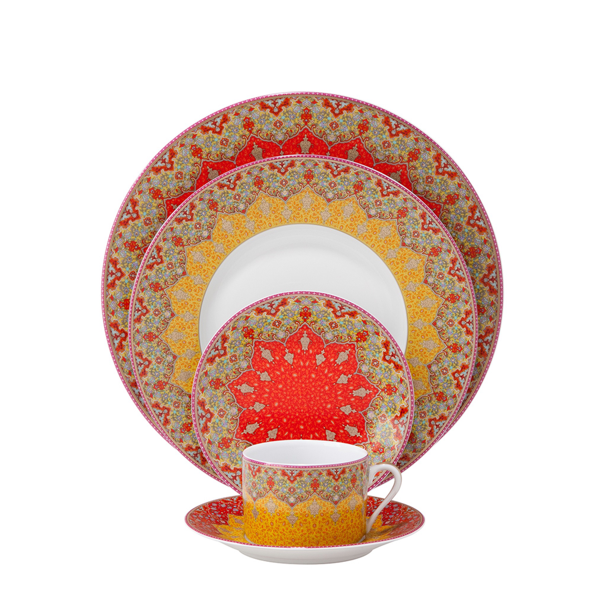Deshoulieres Dhara Red Dinner Plate