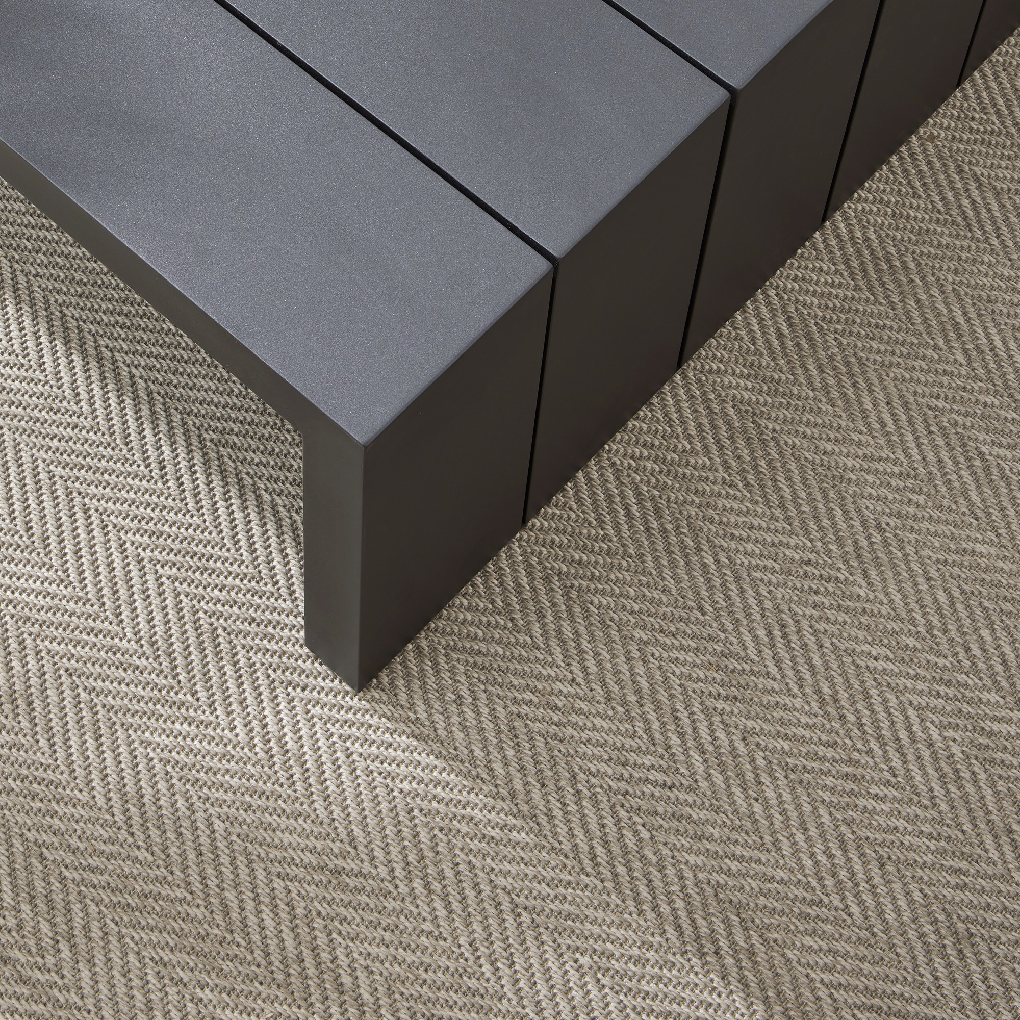 Larnaca Outdoor Slate Grey Metal Square Coffee Table (54