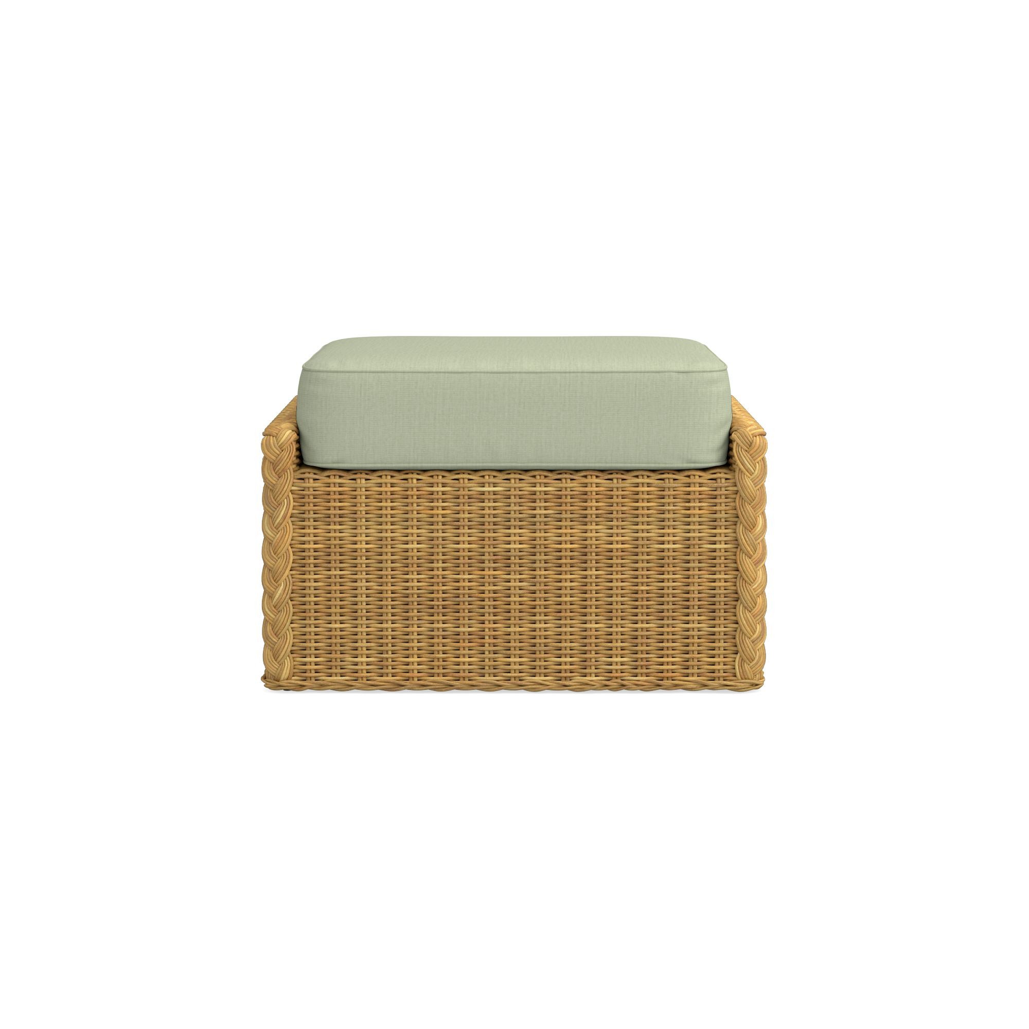 AERIN East Hampton Outdoor Coffee Table Ottoman Cushions