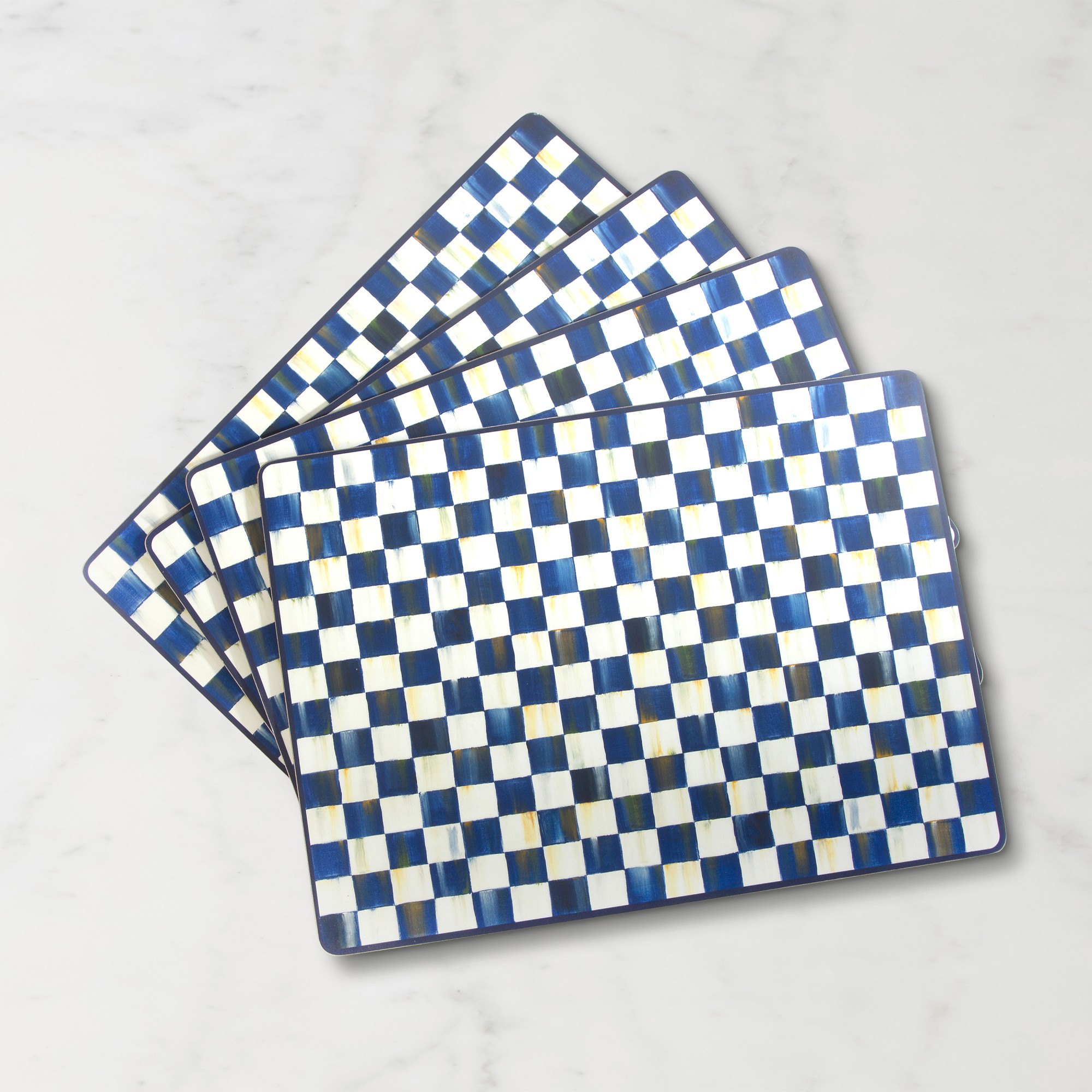 Mackenzie-Childs Royal Check Cork Back Placemats