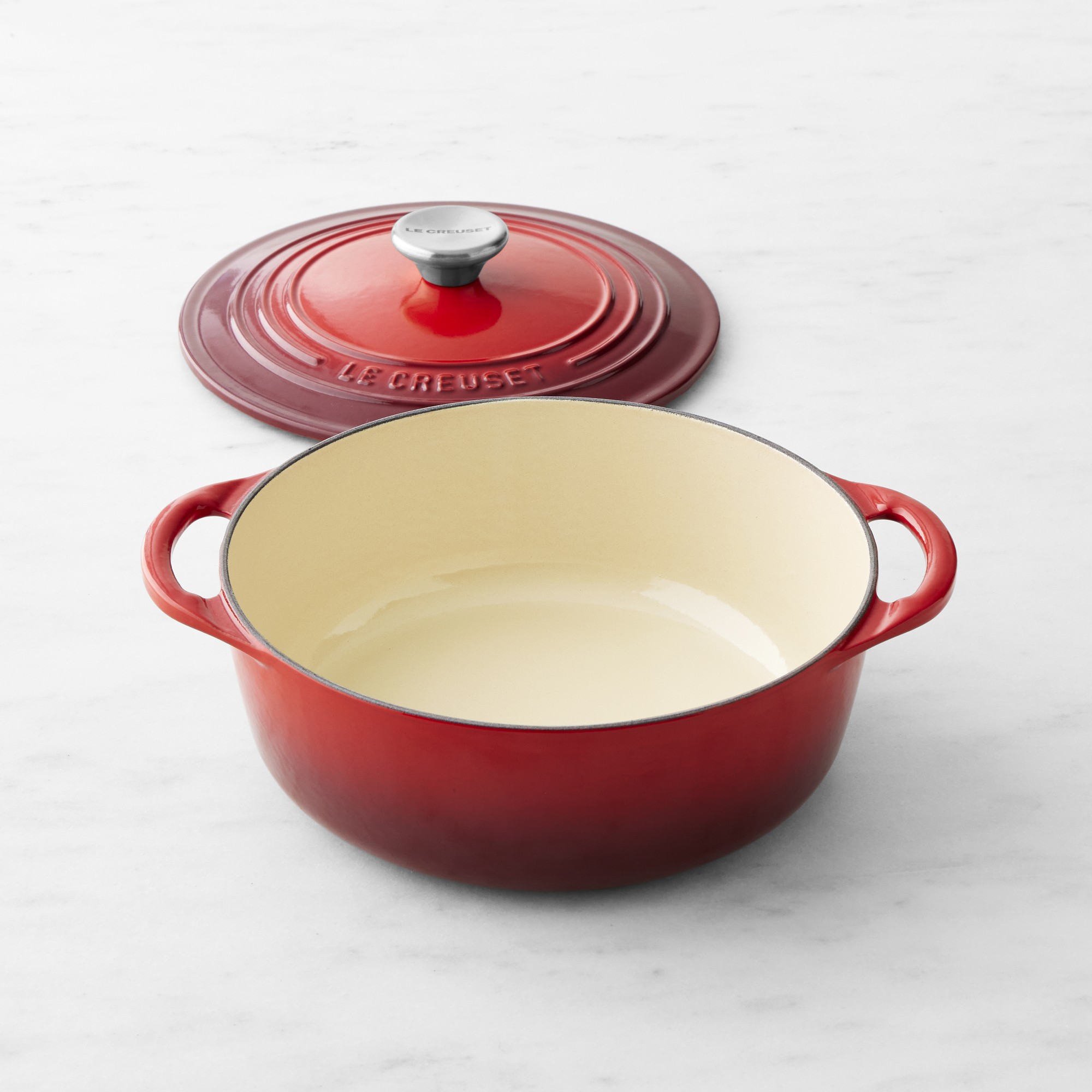Le Creuset Enameled Cast Iron Shallow Round Oven, 2 3/4-Qt.