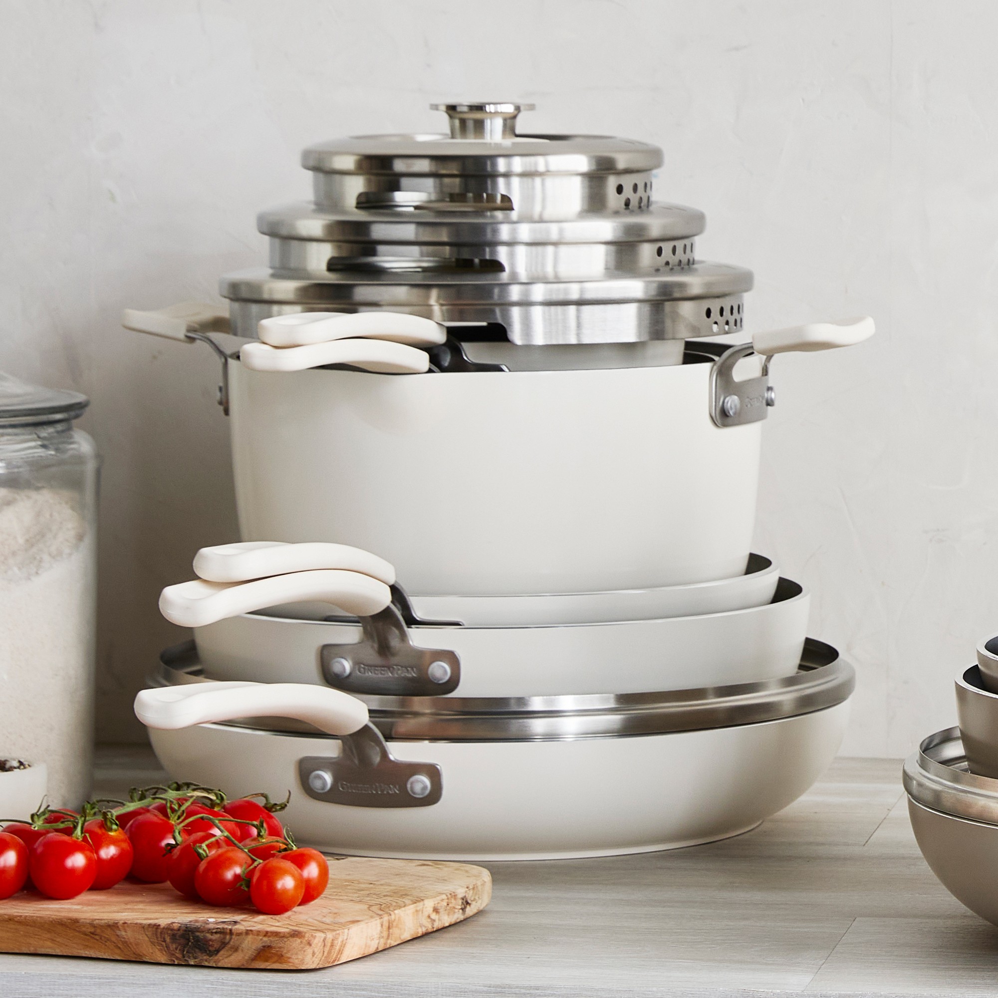 GreenPan™ Space Saving Stack Ceramic Nonstick 11-Piece Cookware Set