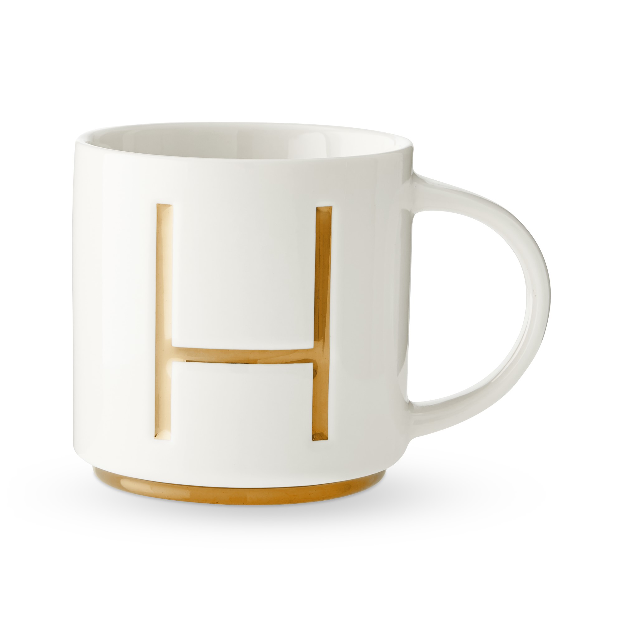 Gold Monogram Mug
