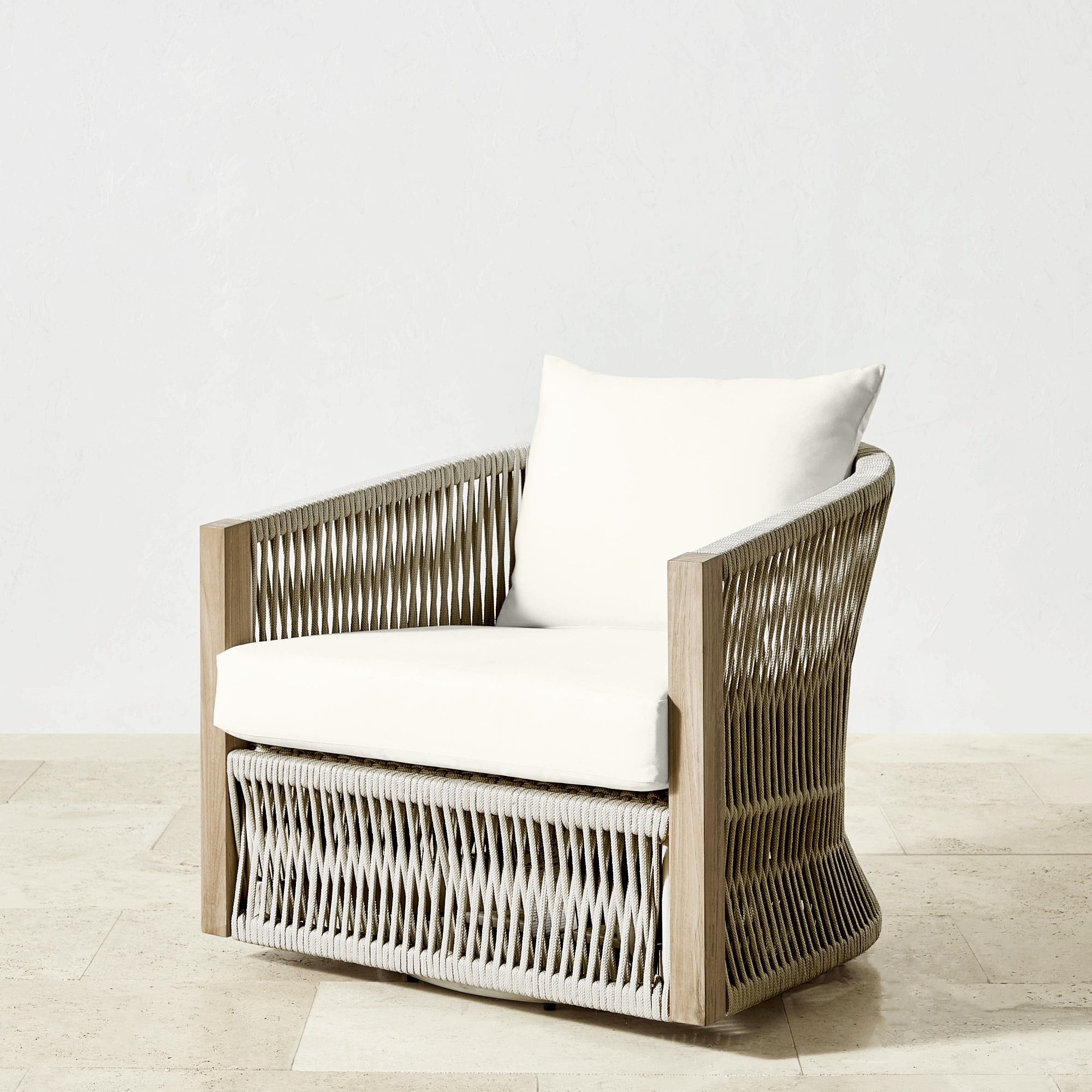 Pasadena Outdoor Teak Swivel Chair