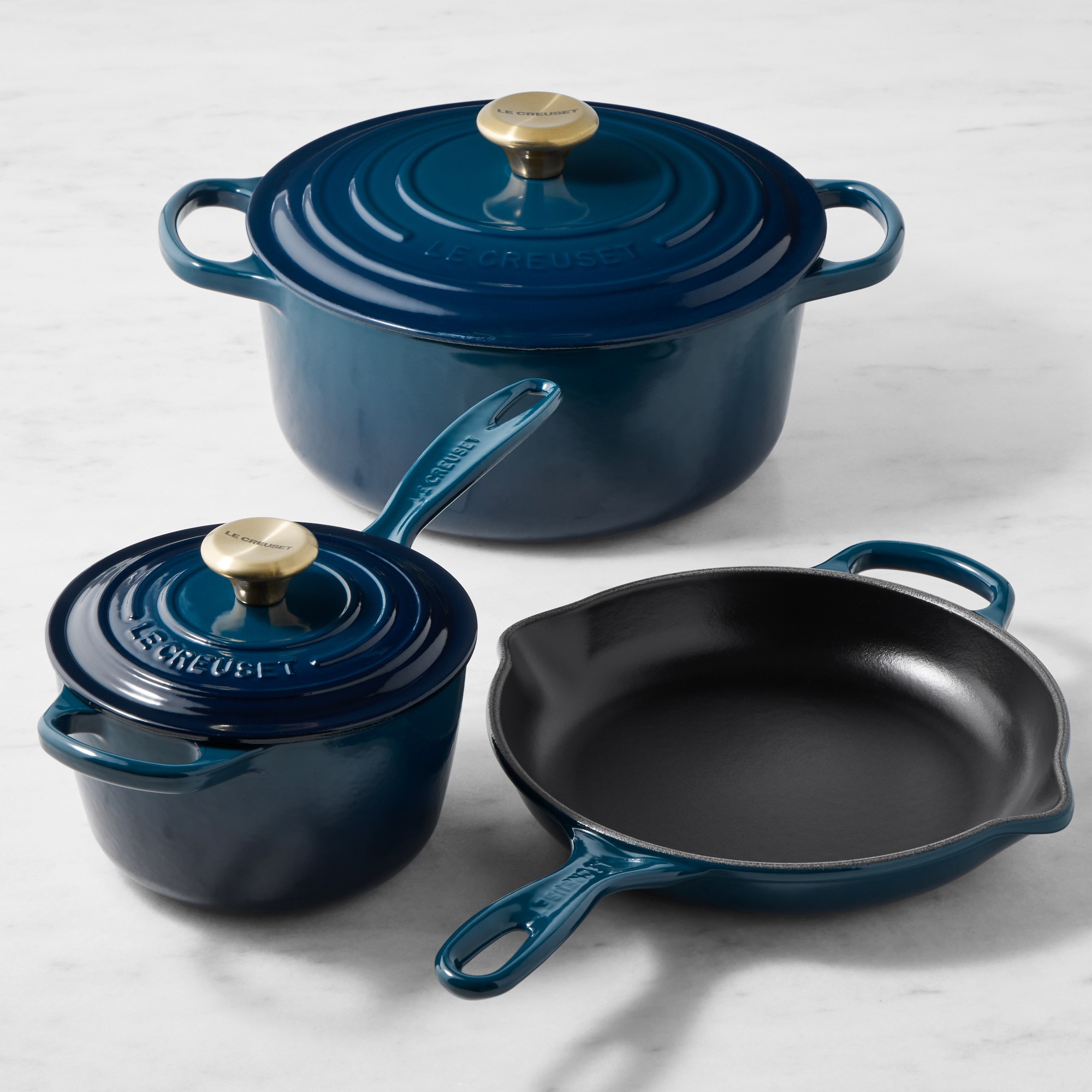Le Creuset Signature Enameled Cast Iron 5-Piece Cookware Set