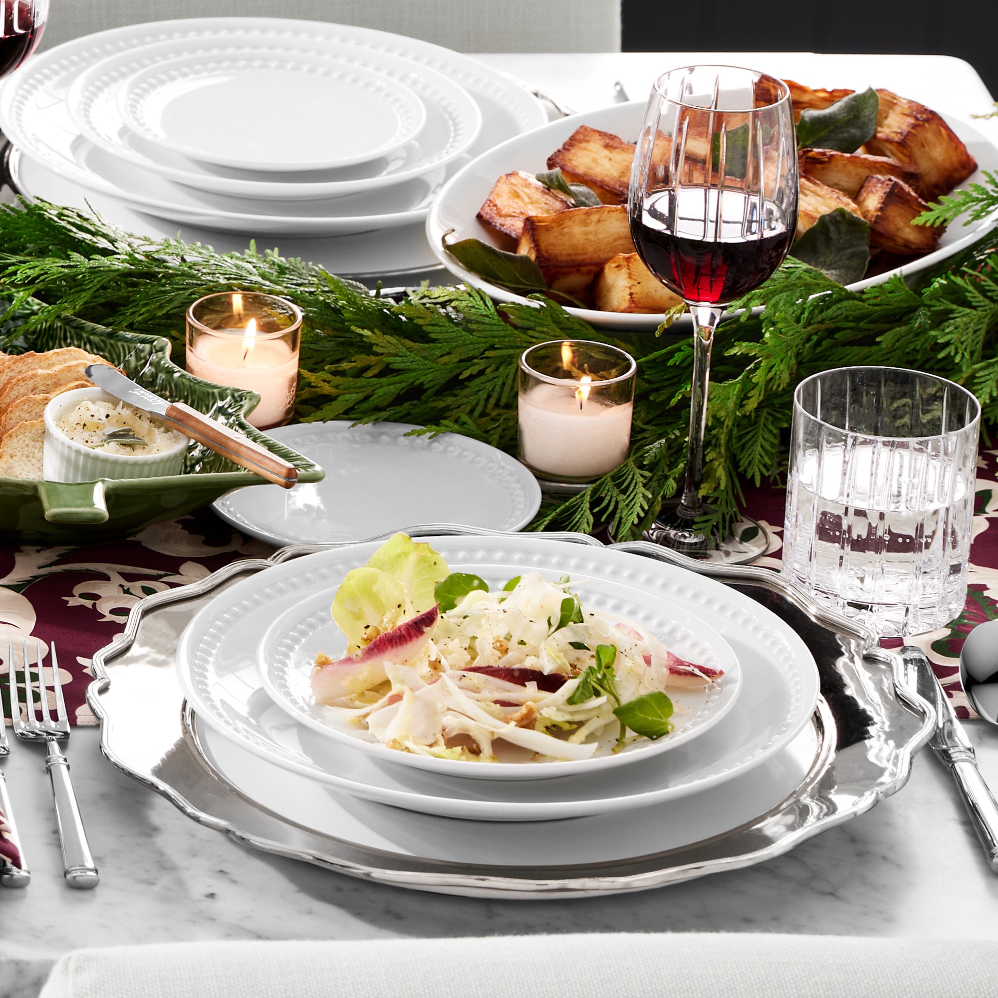 Pillivuyt Beaded Coupe Oval Platter