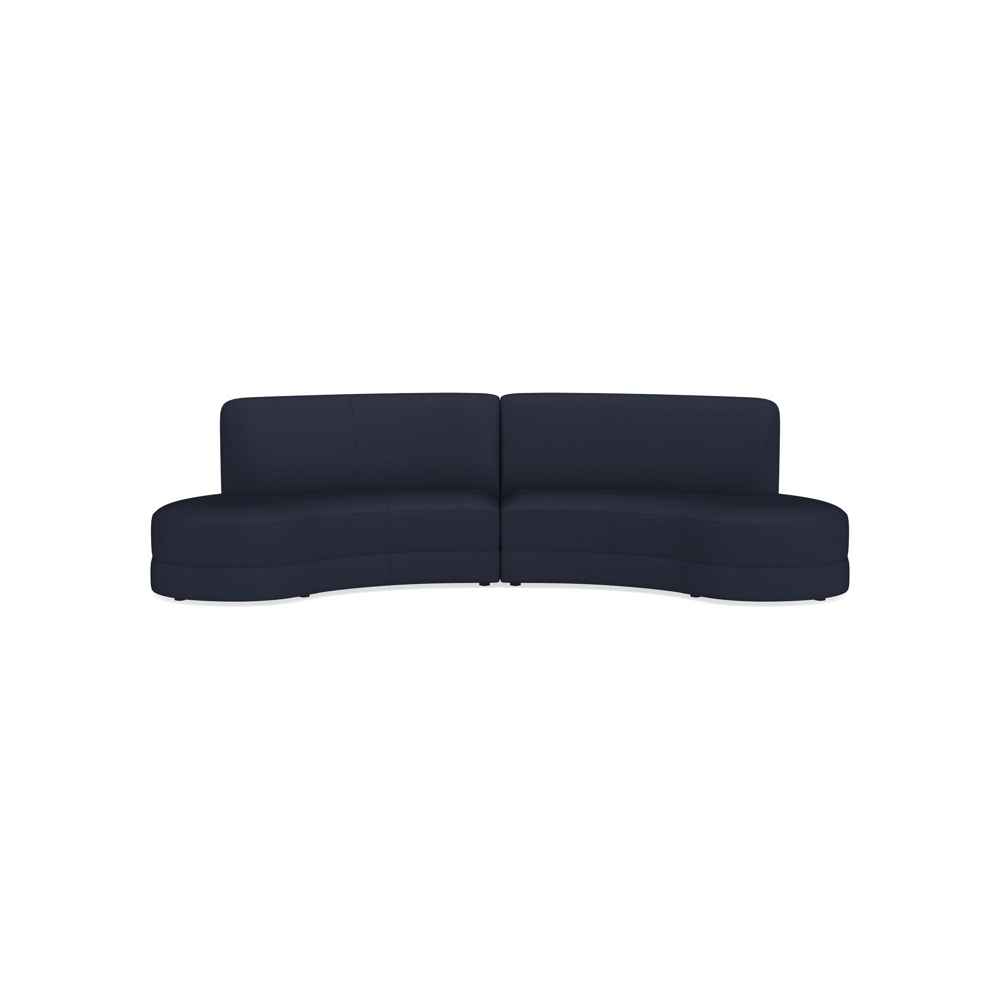 Capri 2-Piece Bumper Armless Sectional (132