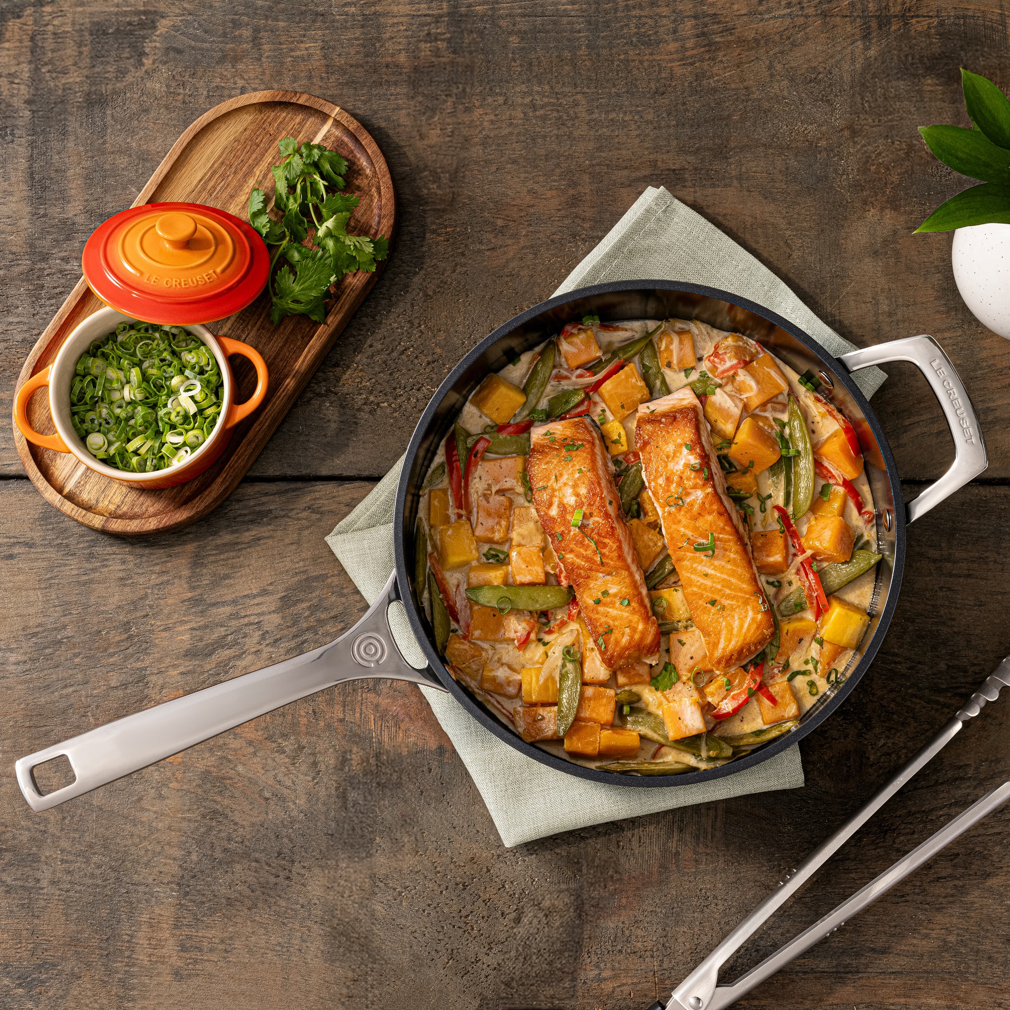 Le Creuset Ceramic Nonstick Fry Pan Set, 8