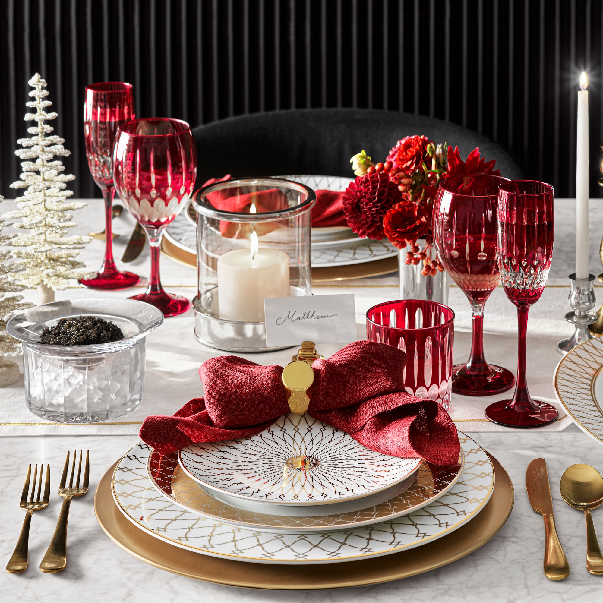 Regency Gold Appetizer Plates, Set of 4