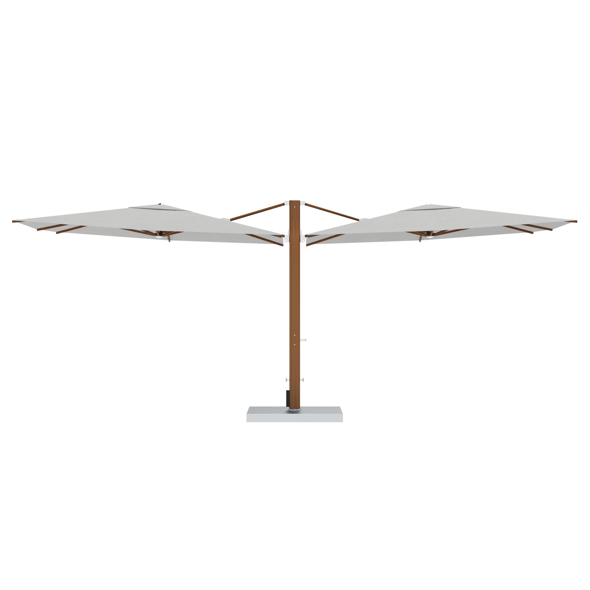 10' Sqaure Performance Dual Cantilever Umbrella