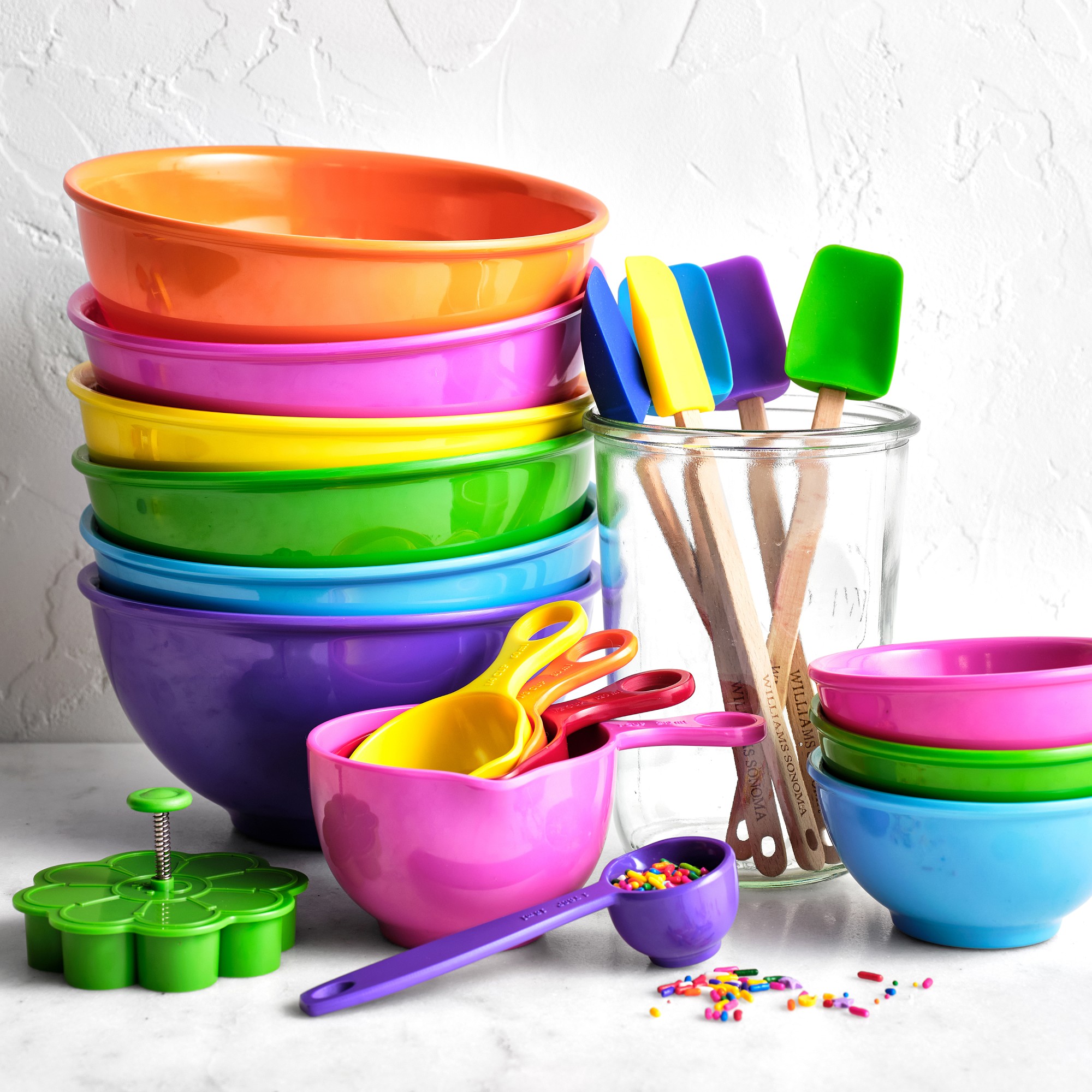 Flour Shop Rainbow Measuring Cups and Spoons