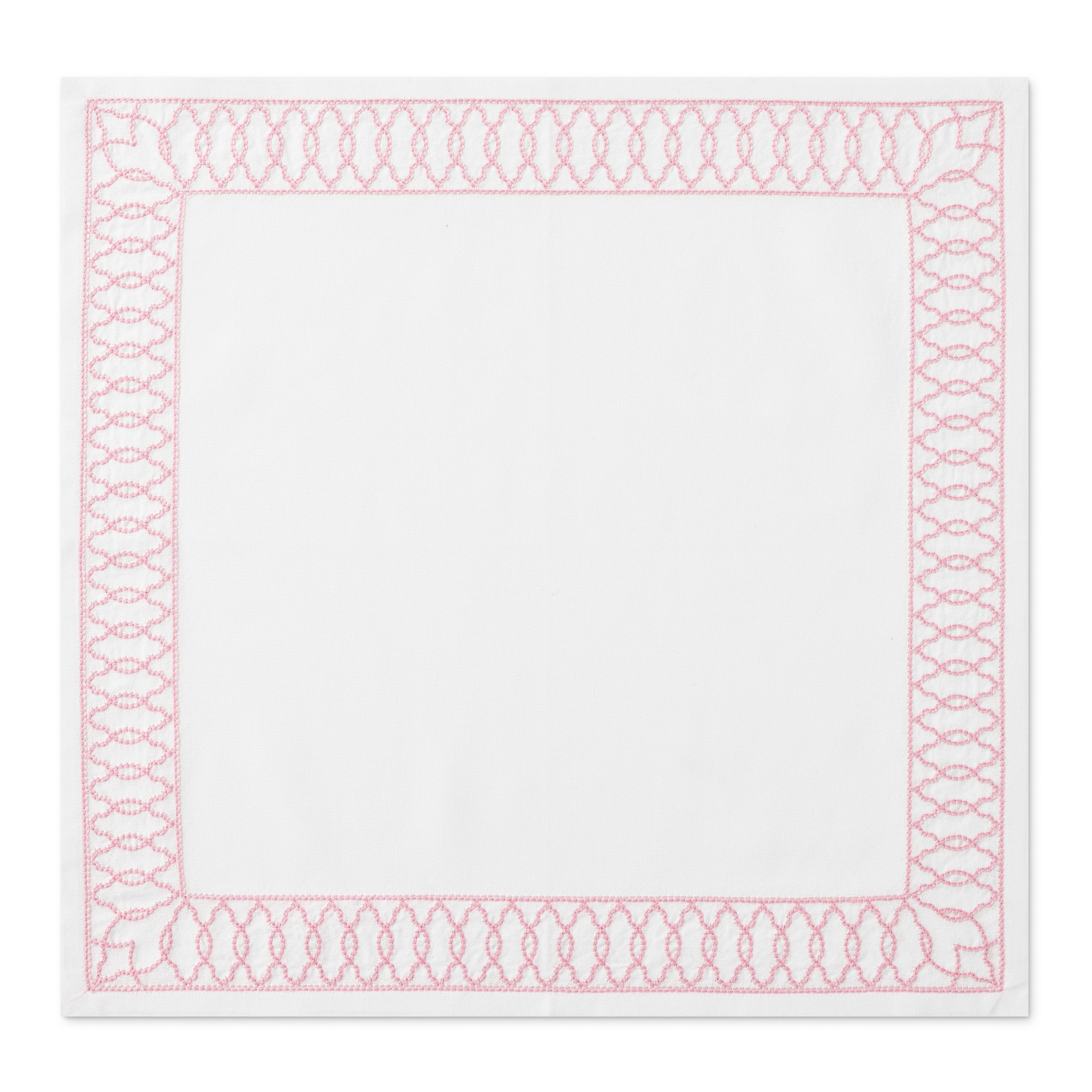 Embroidered Lattice Napkins, Set of 4