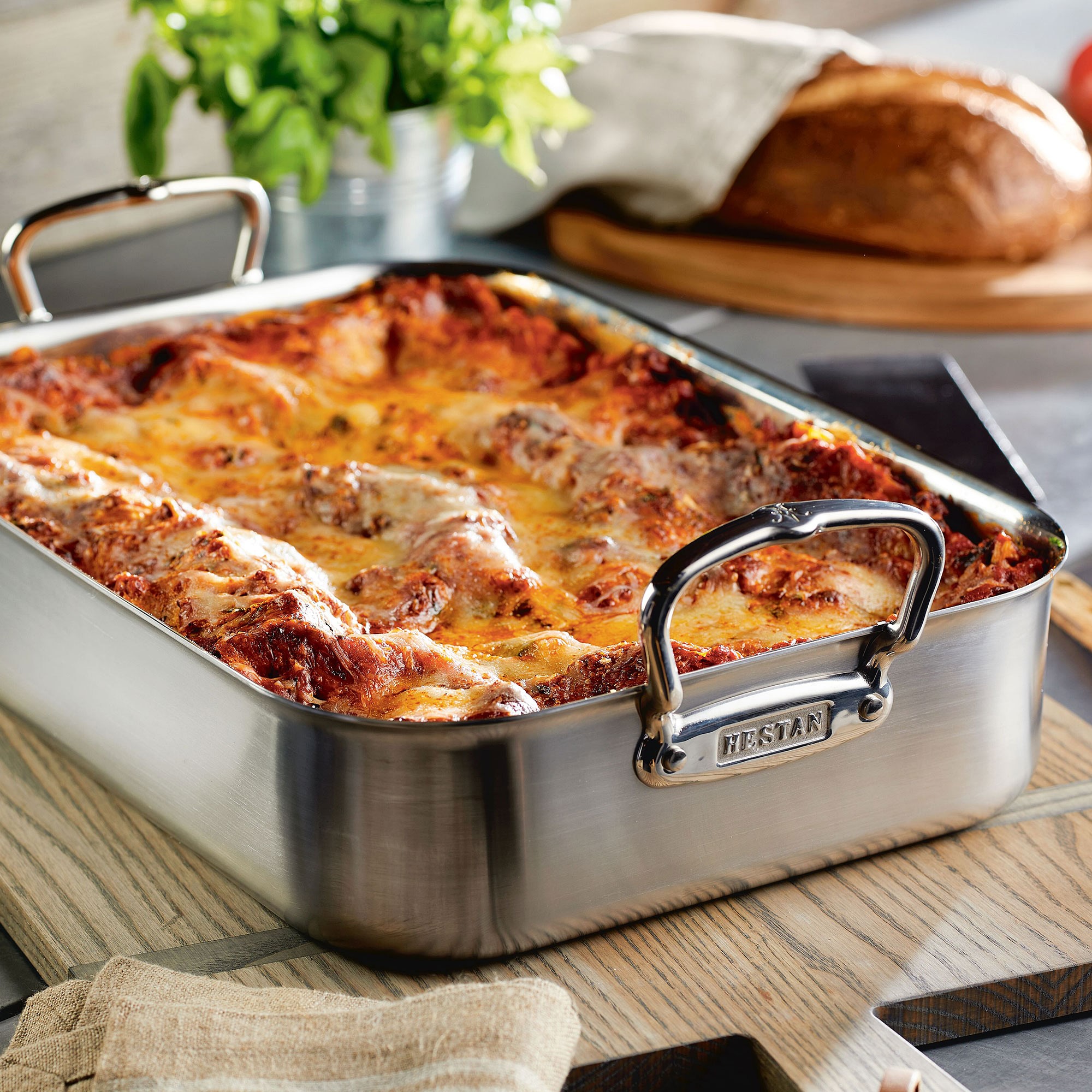 Hestan Provisions Stainless-Steel Classic Roaster with Rack