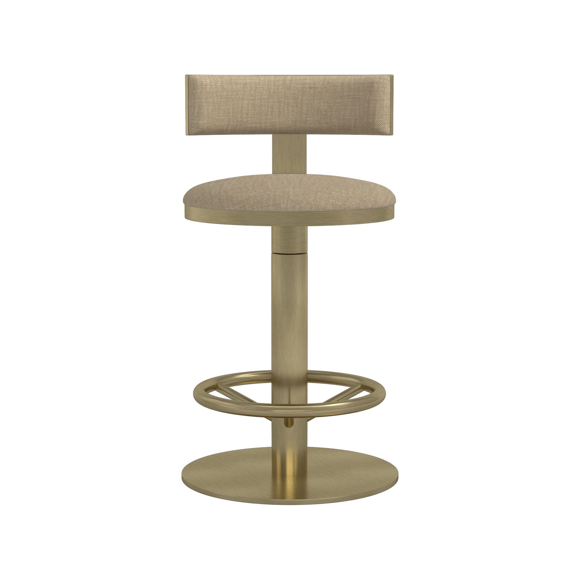 Larkin Upholstered Pedestal Counter & Bar Stool