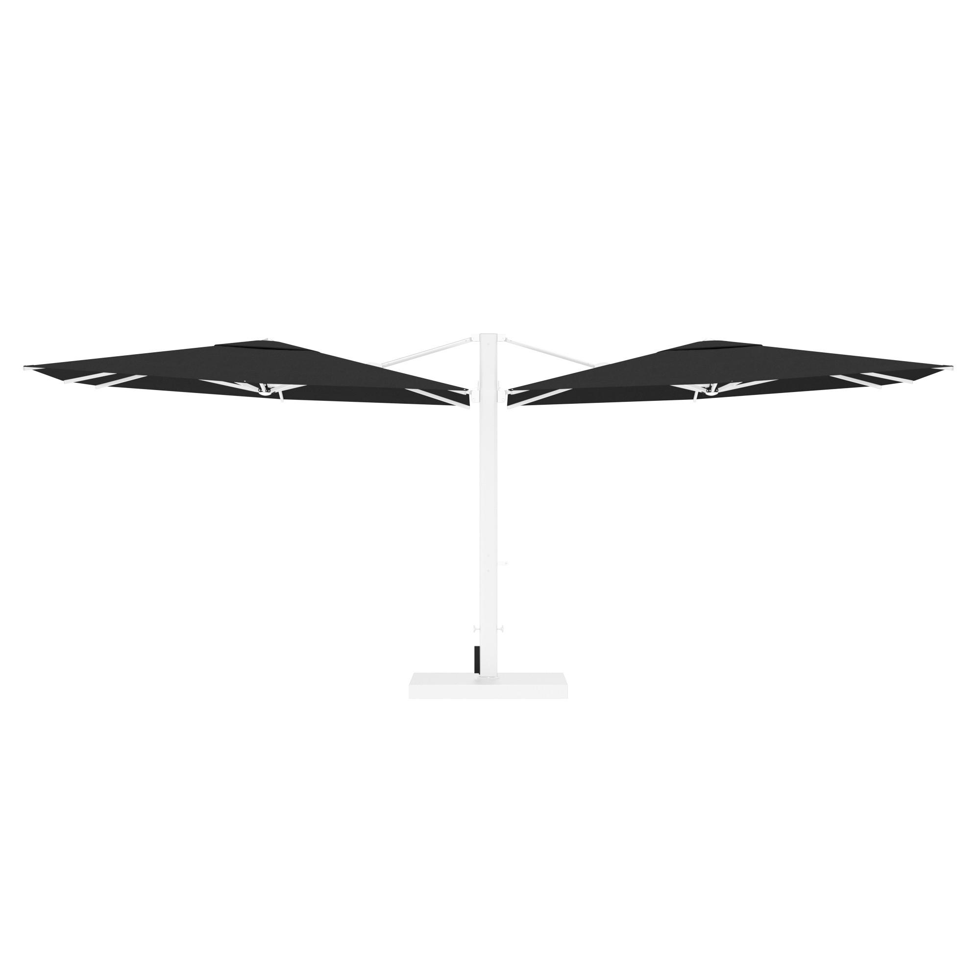 10' Sqaure Performance Dual Cantilever Umbrella