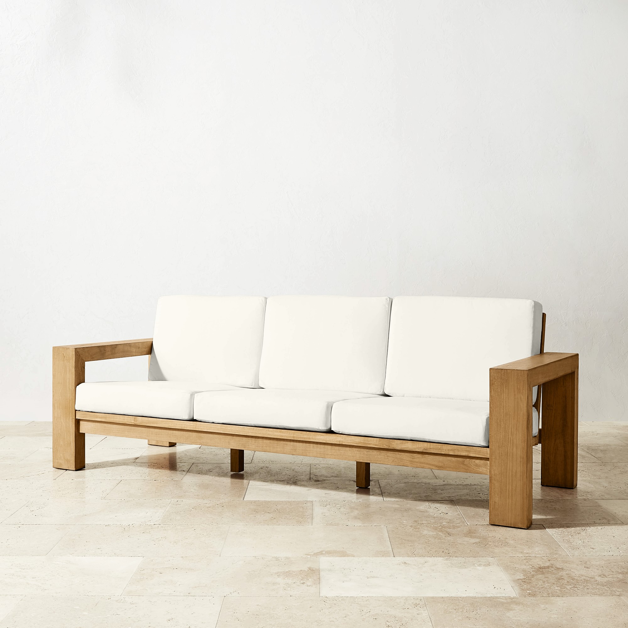 Larnaca Outdoor Teak Sofa (96