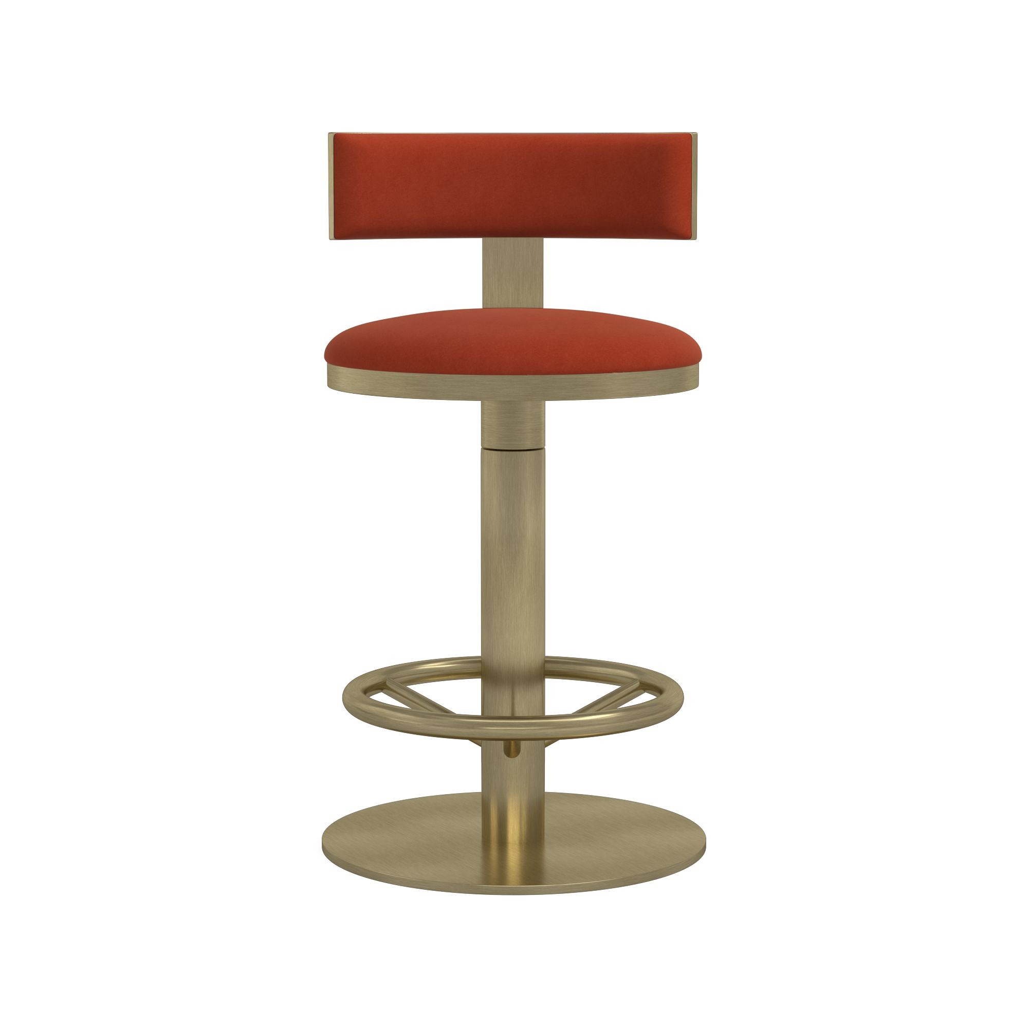 Larkin Upholstered Pedestal Counter & Bar Stool
