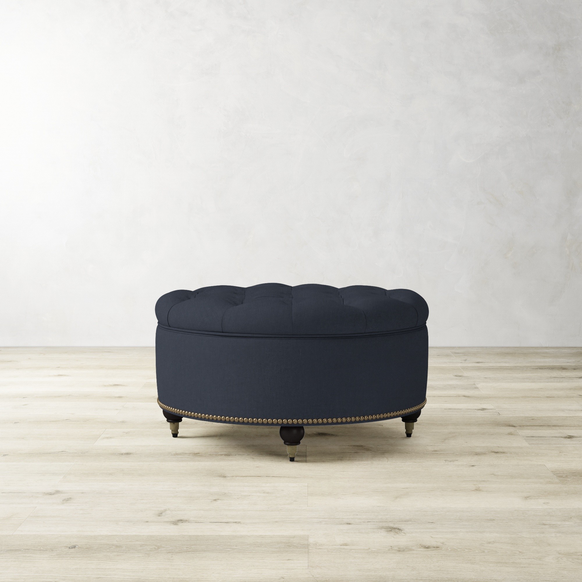 Soho Tufted Round Storage Ottoman (36