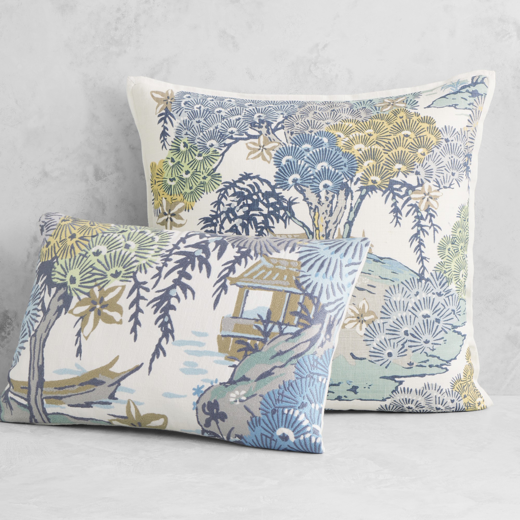 Scalamandré Sea of Trees Printed Pillow Cover