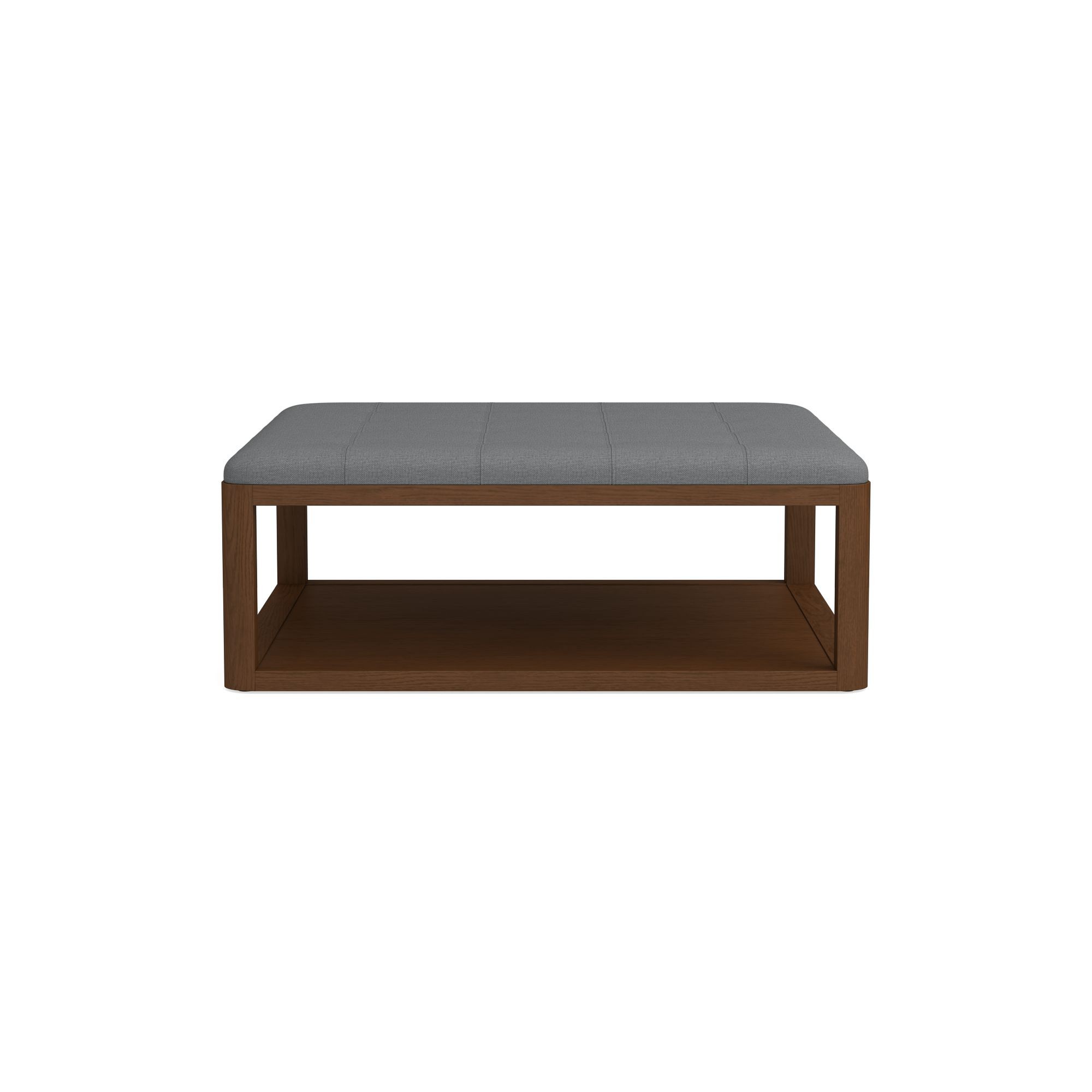 Porte Grid Tufted Rectangular Ottoman (48