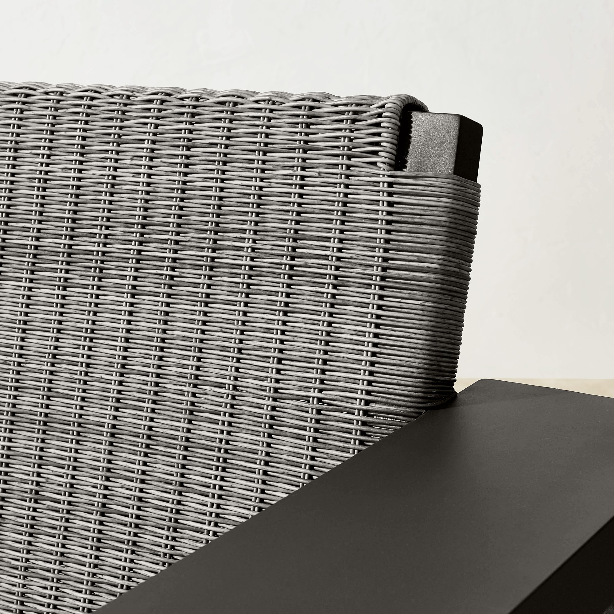 Larnaca Outdoor Slate Grey Metal x All-Weather Weave Sofa (69