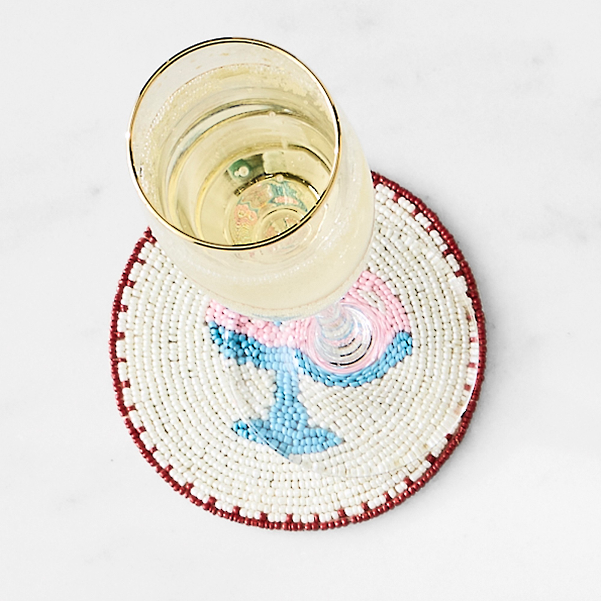 Celebration Beaded Coasters, Set of 4