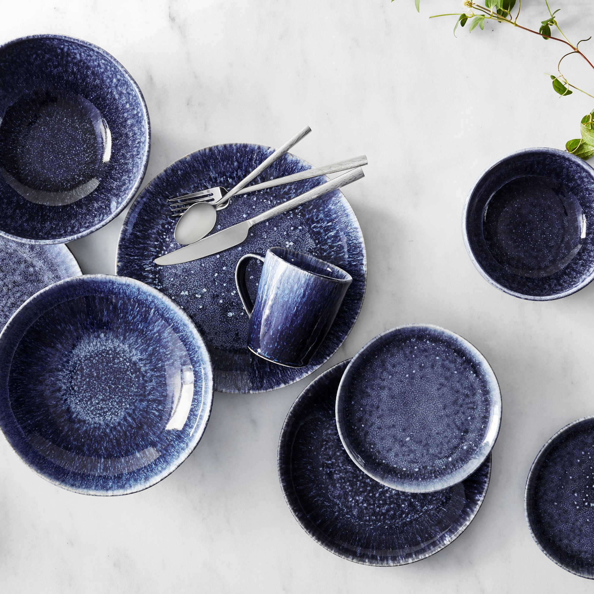 Cyprus Reactive Glaze Salad Plates