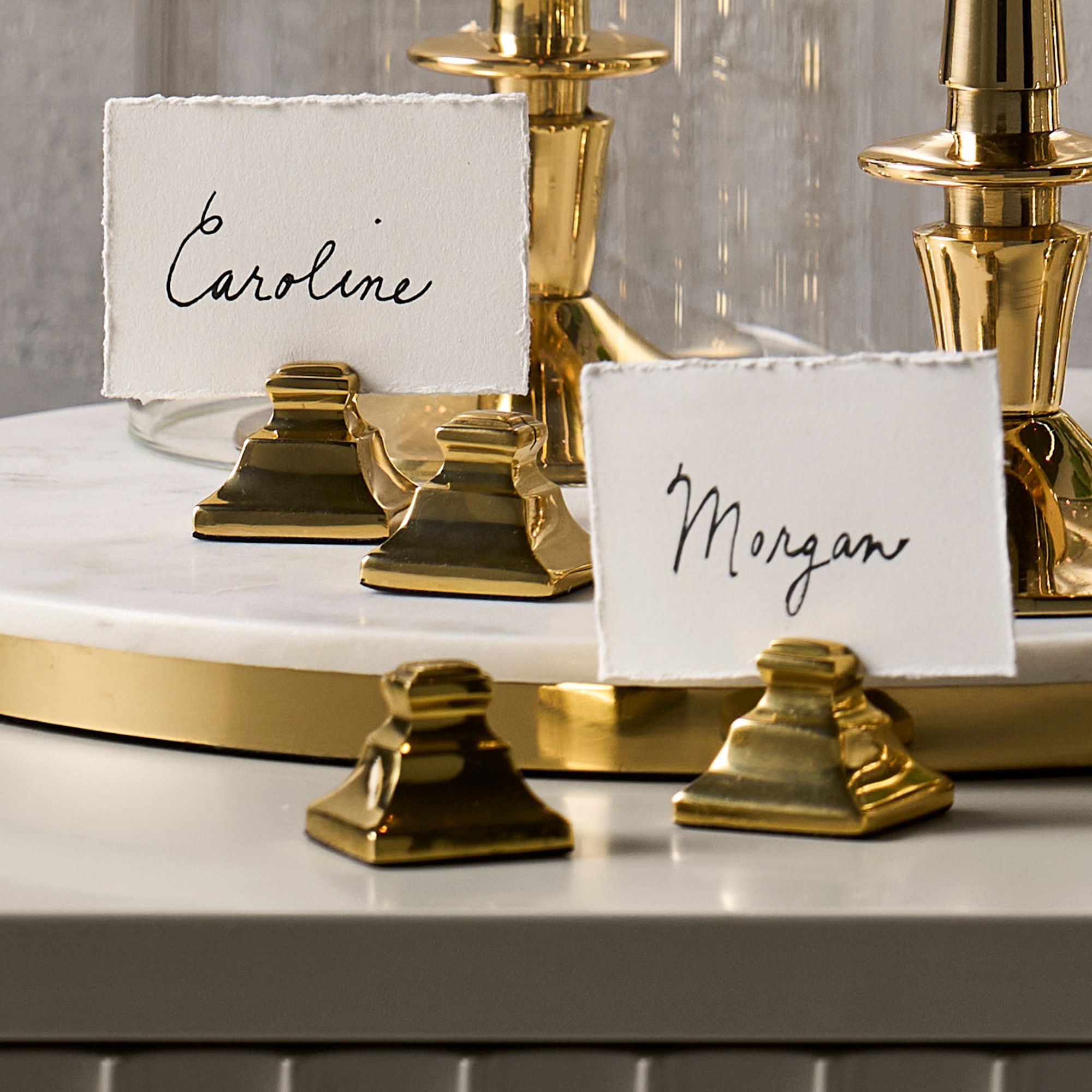 Heirloom Name Card Holders, Set of 4