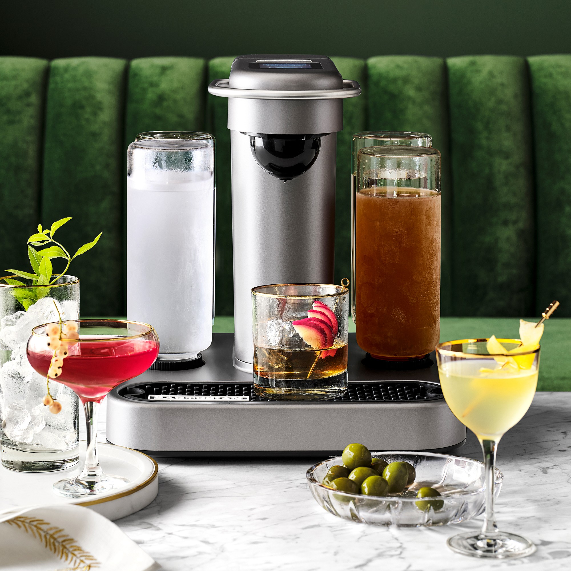 Gold Rim Highball Glasses, Set of 4