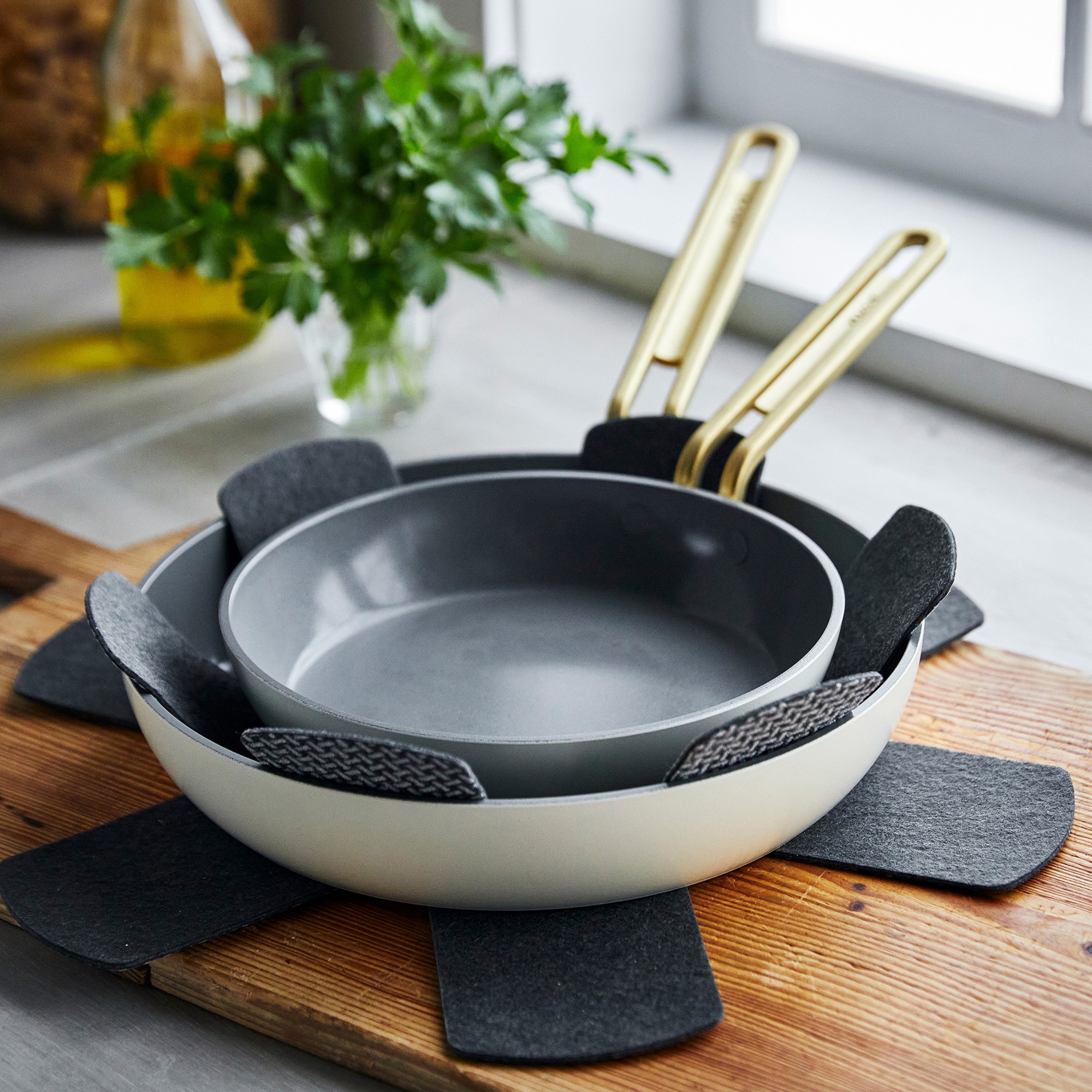 GreenPan™ Stanley Tucci™ Ceramic Nonstick Fry Pan Set, 8