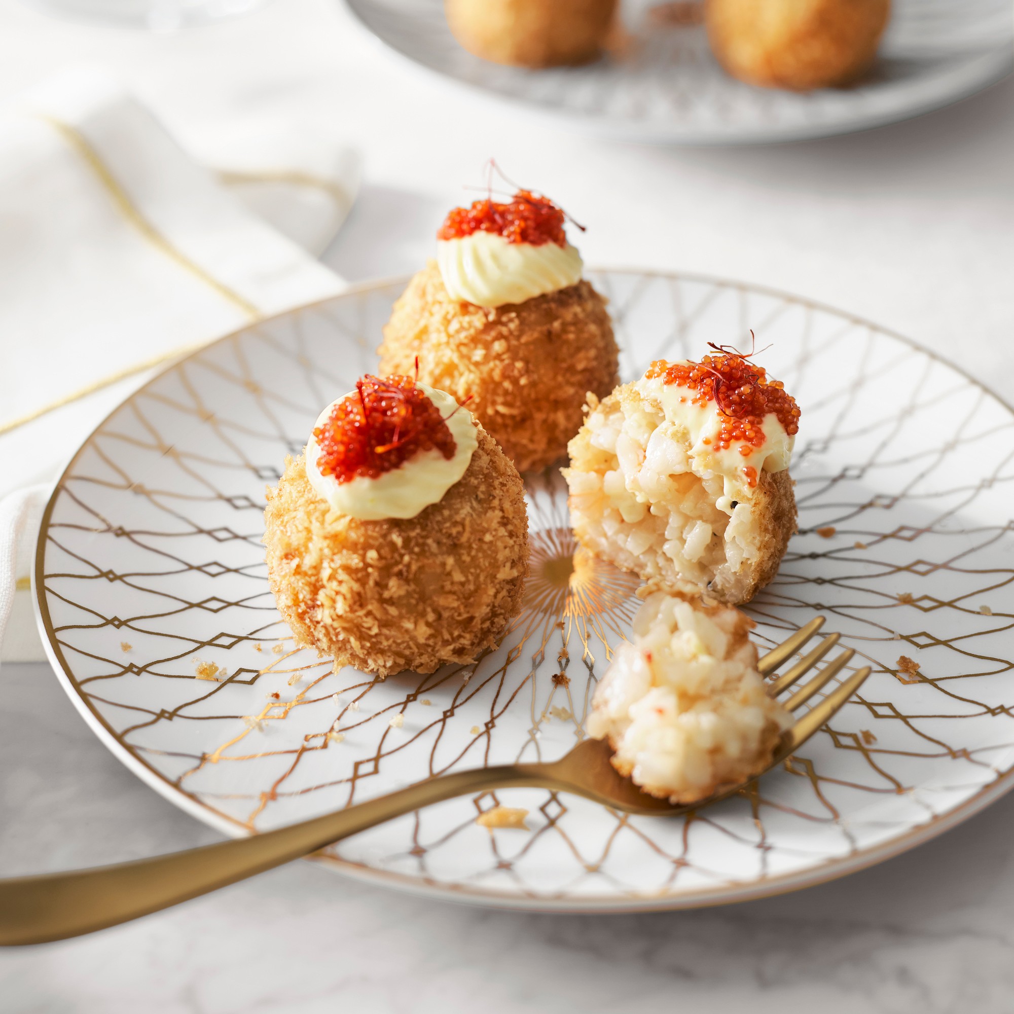 Regency Gold Salad Plates, Set of 4