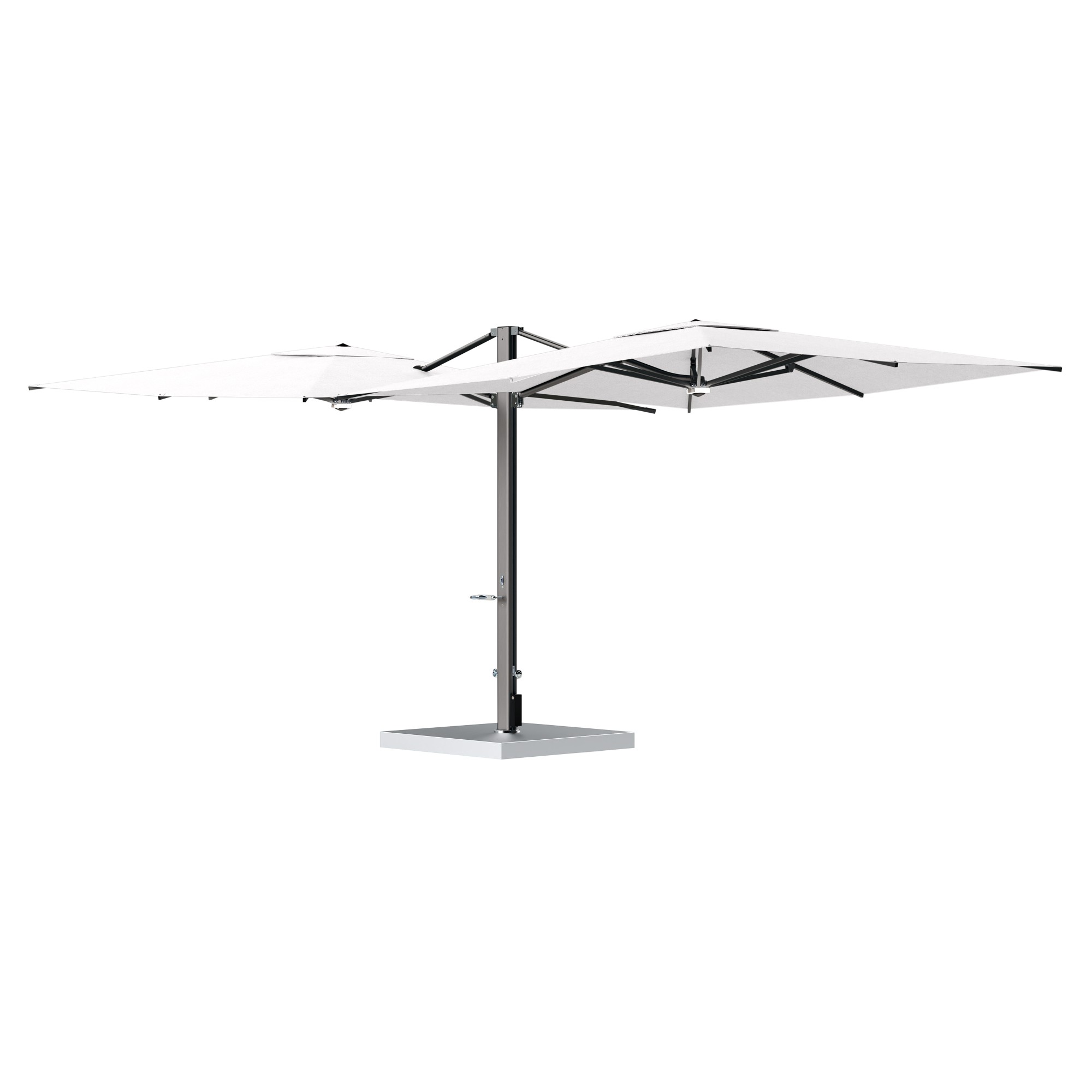10' Sqaure Performance Dual Cantilever Umbrella