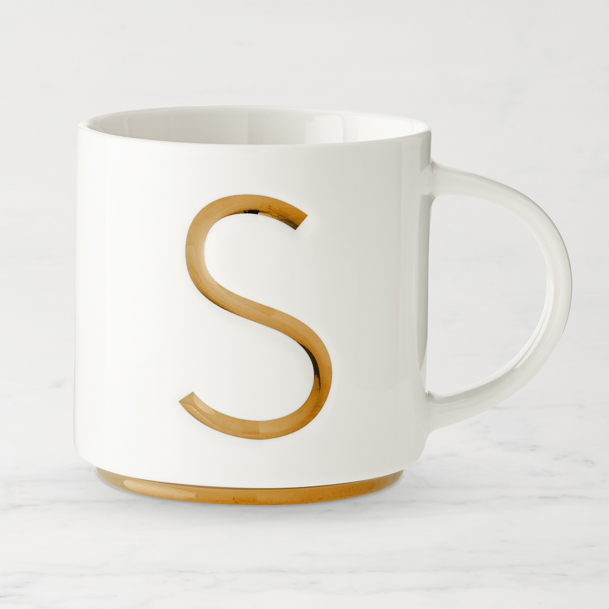Gold Monogram Mug