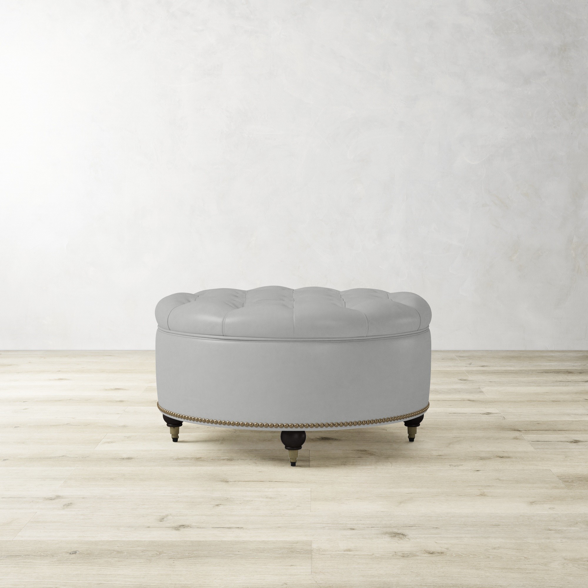 Soho Tufted Round Storage Ottoman (36