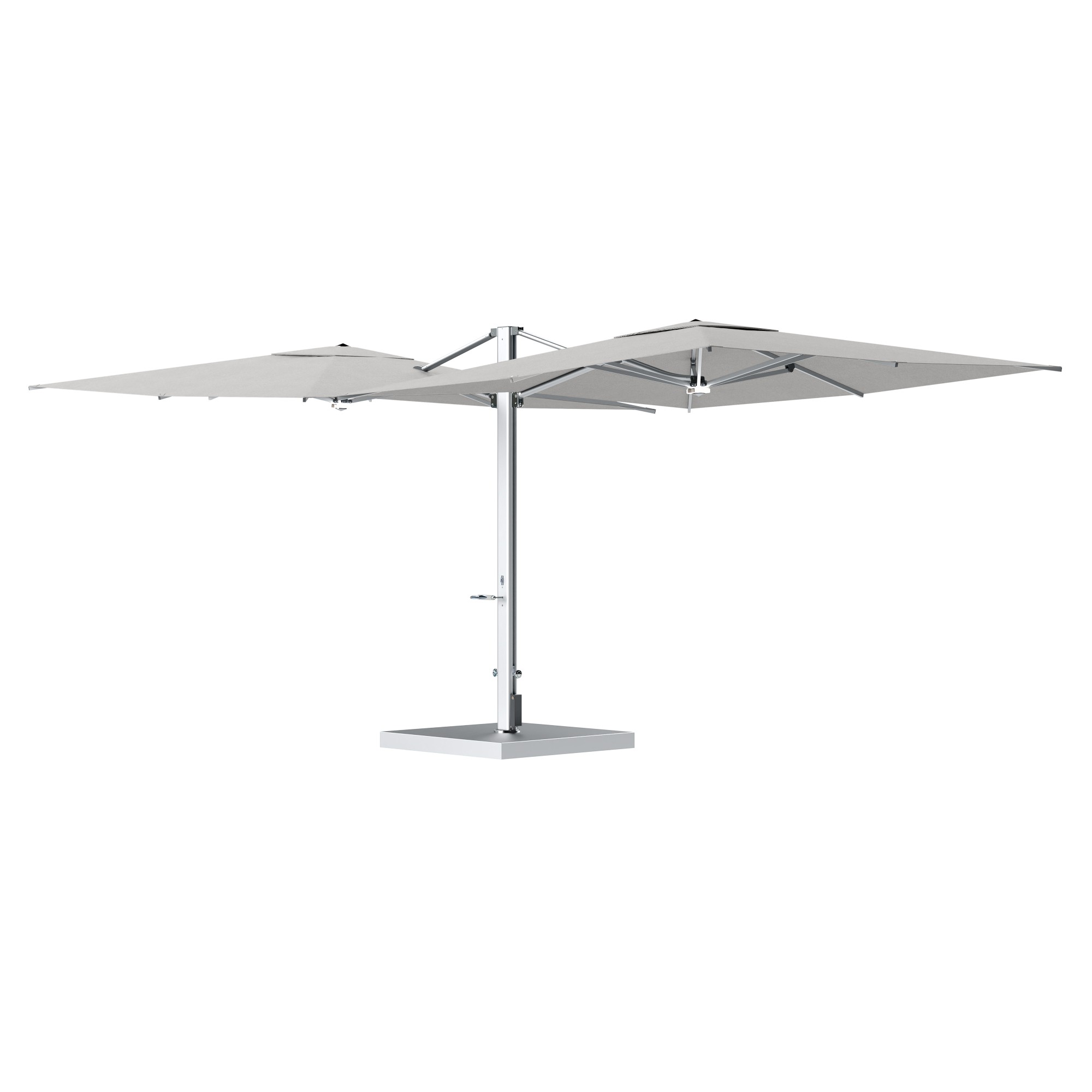 10' Sqaure Performance Dual Cantilever Umbrella