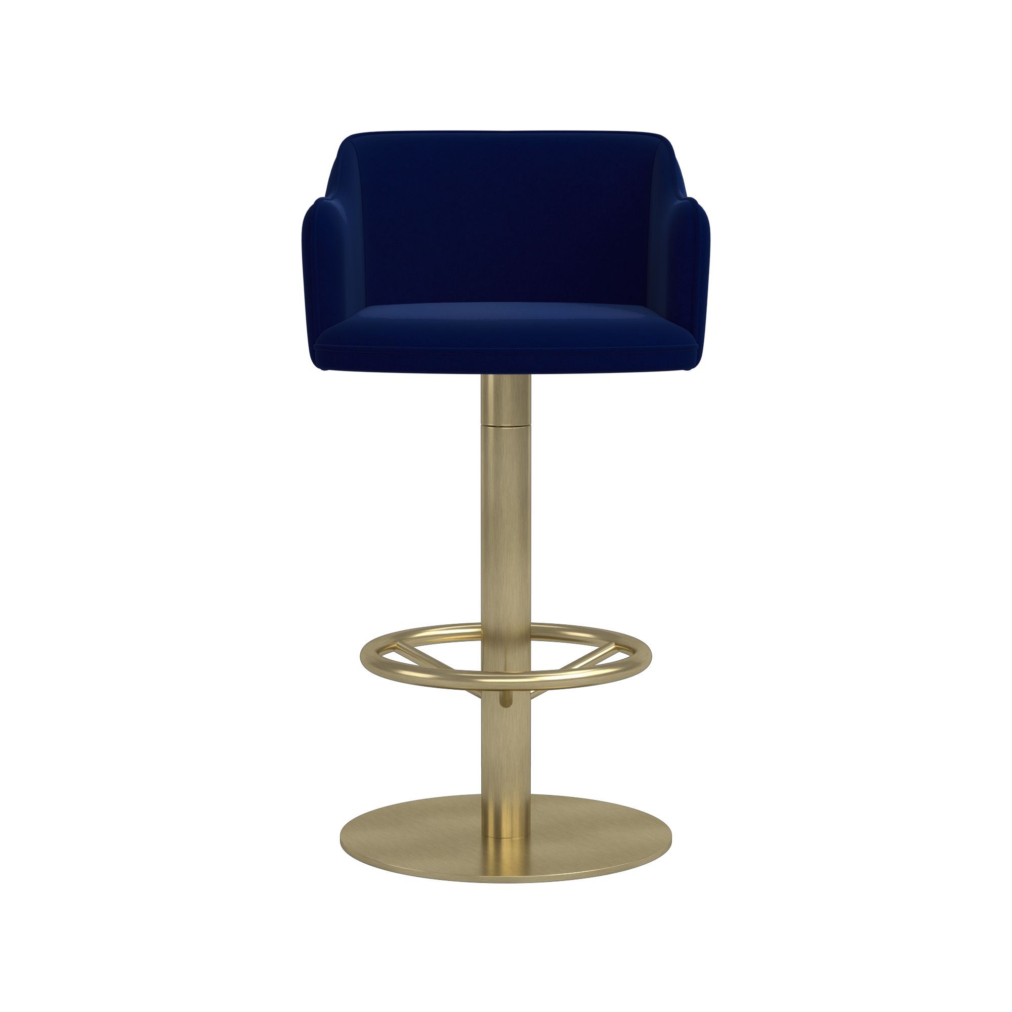 Harding Upholstered Pedestal Counter  & Bar Stool