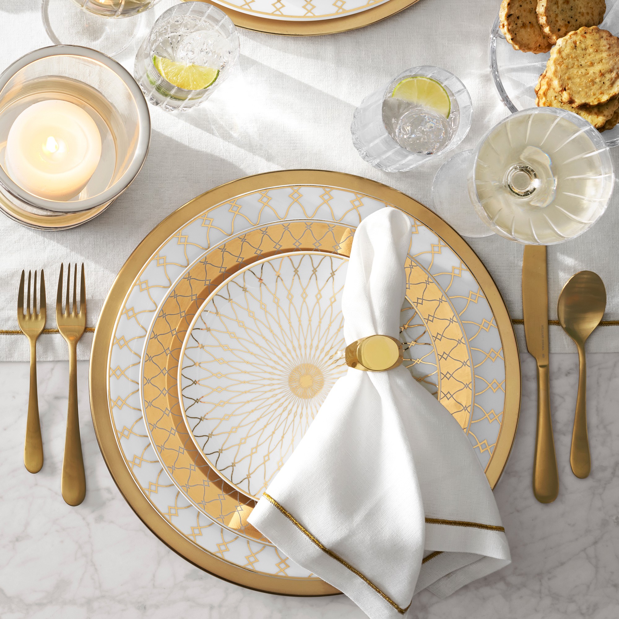 Regency Gold Chargers