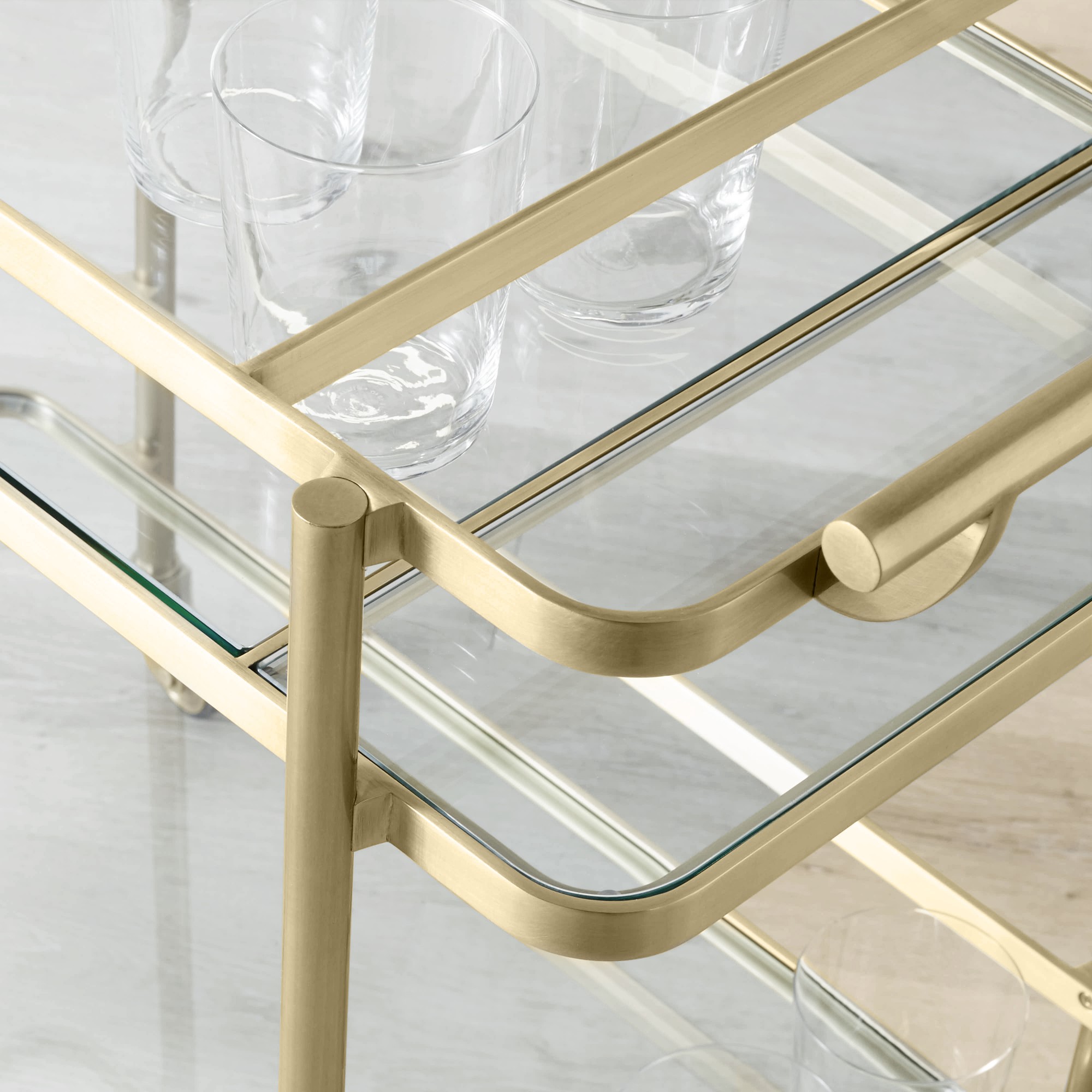 Truman Rectangular Bar Cart (32