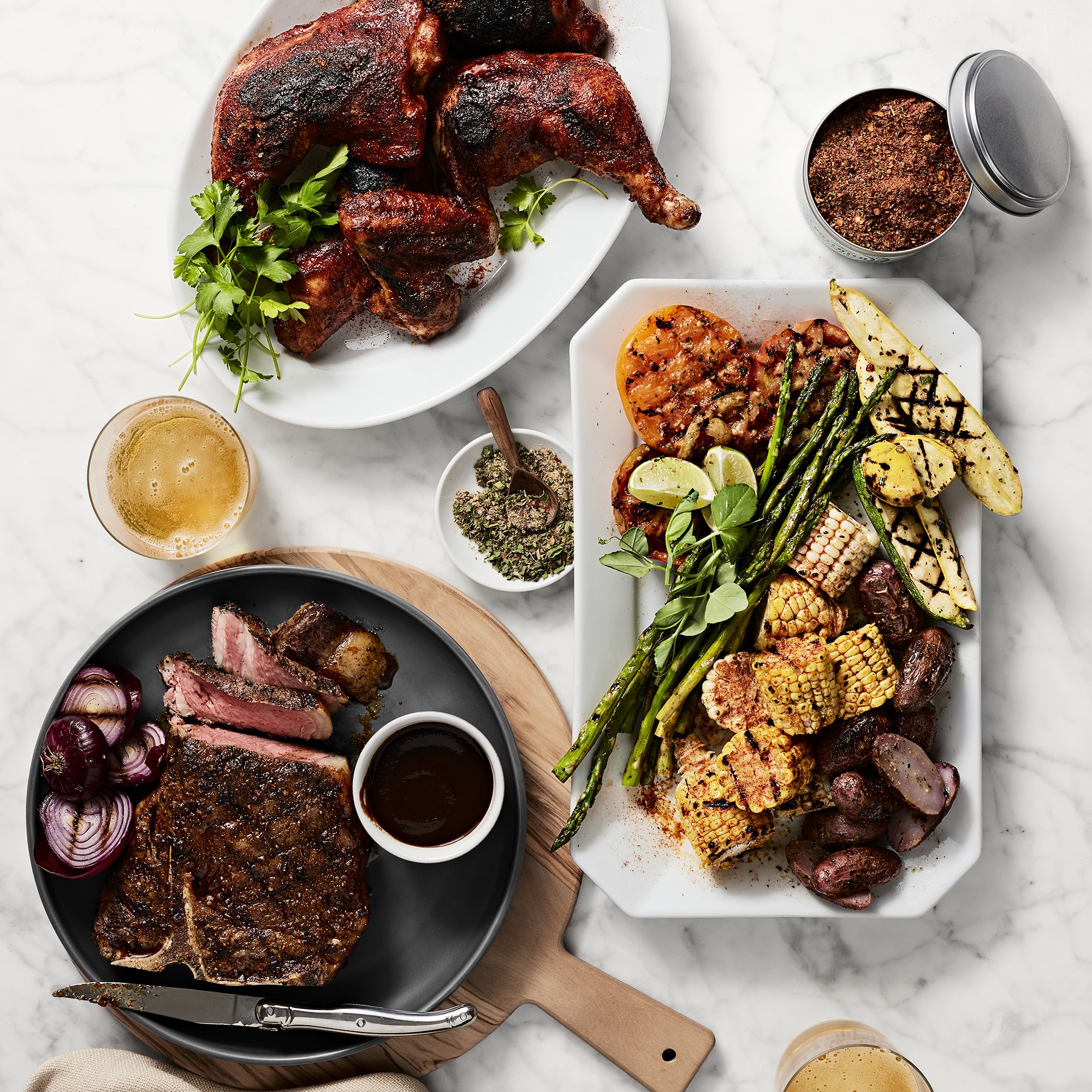 Ponsas French Porcelain Oil Container, Grey